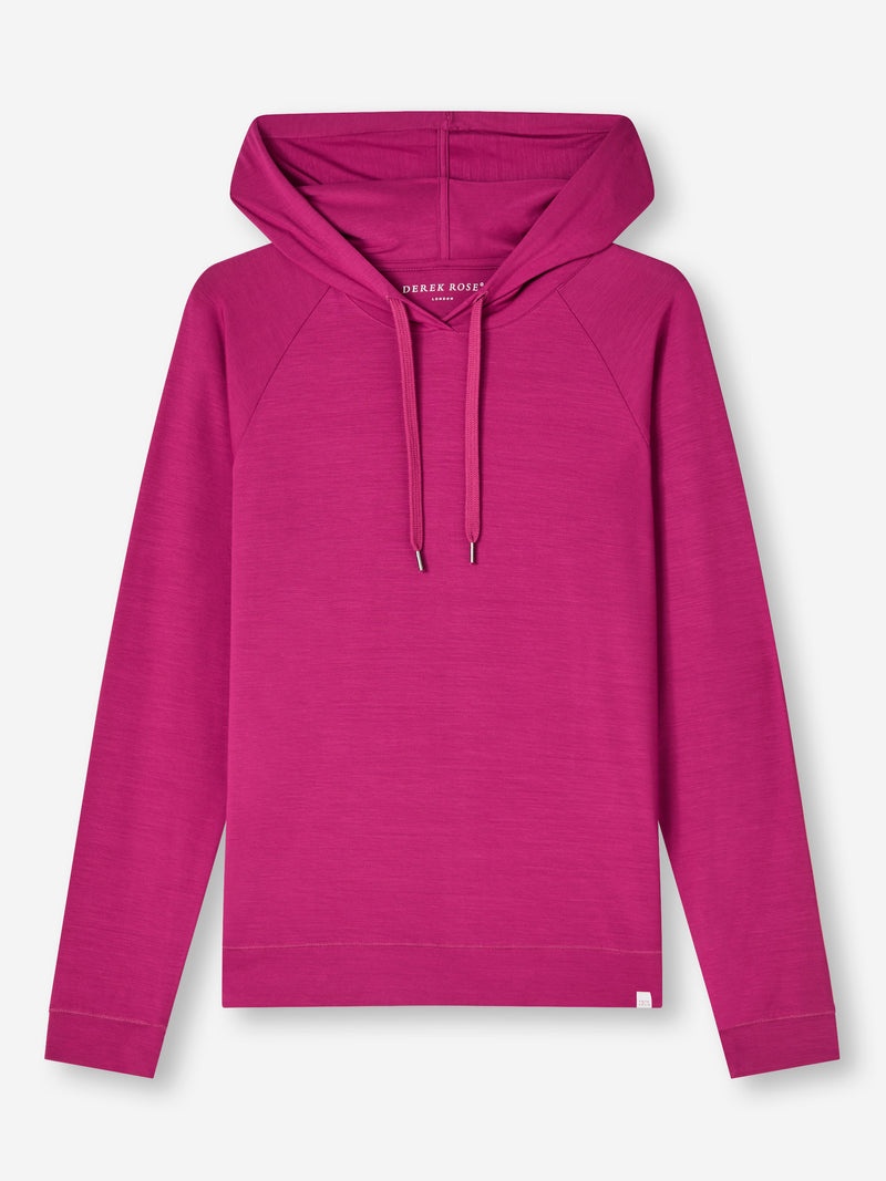 Women's Pullover Hoodie Basel Micro Modal Stretch Berry - 1