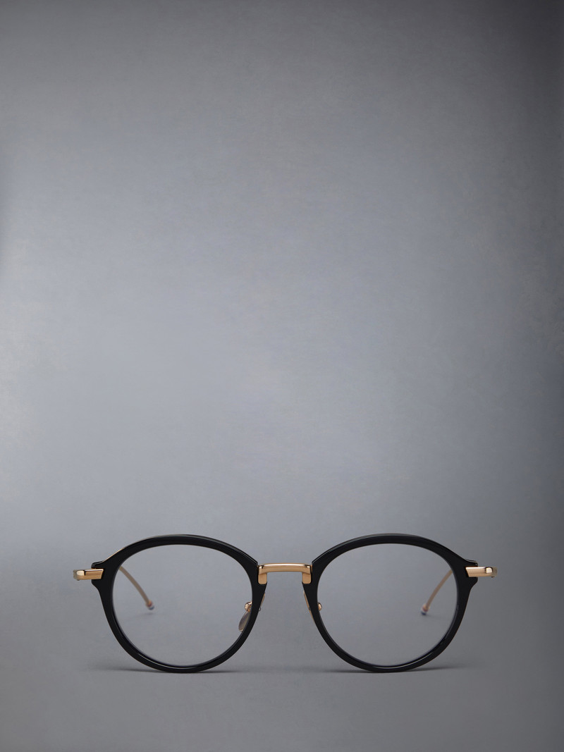 ROUND EYEGLASSES IN ACETATE AND TITANIUM 1