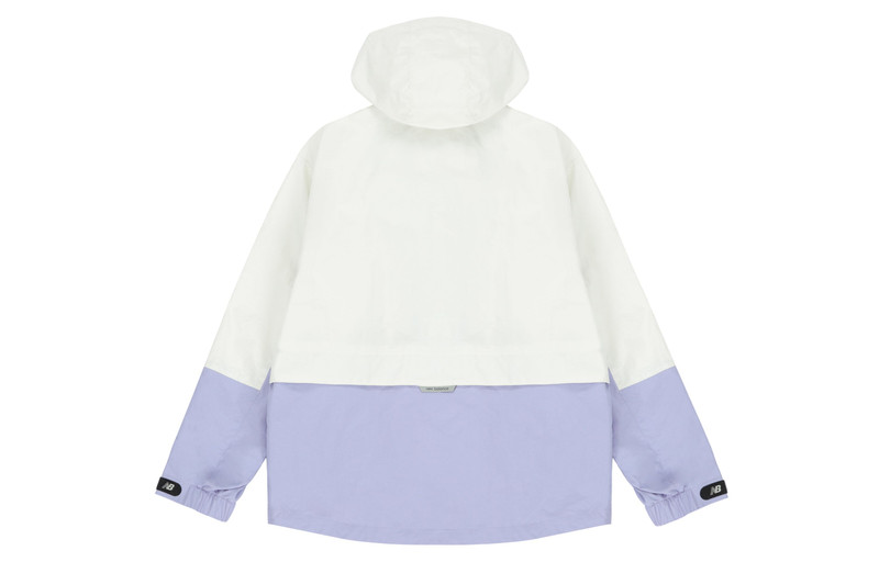 New Balance New Balance Logo Embroidered Colorblock Hooded Jacket Couple Style Purple 5AC14103-DV outlook