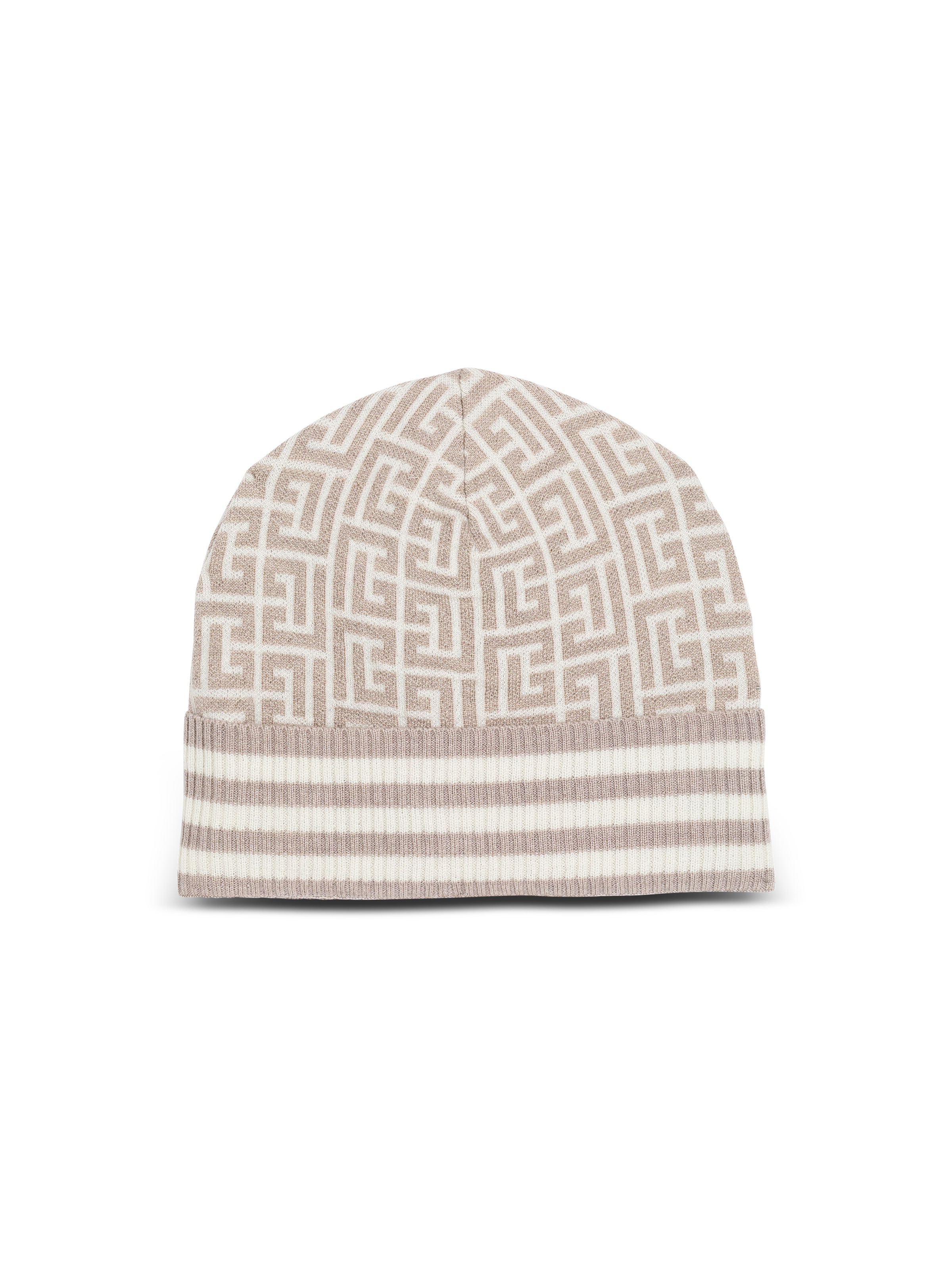 Monogrammed embroidered wool hat - 1