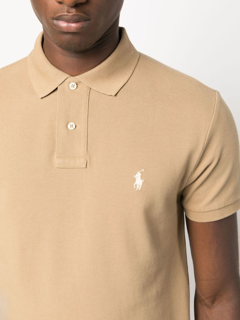 logo-embroidered short-sleeve polo 5