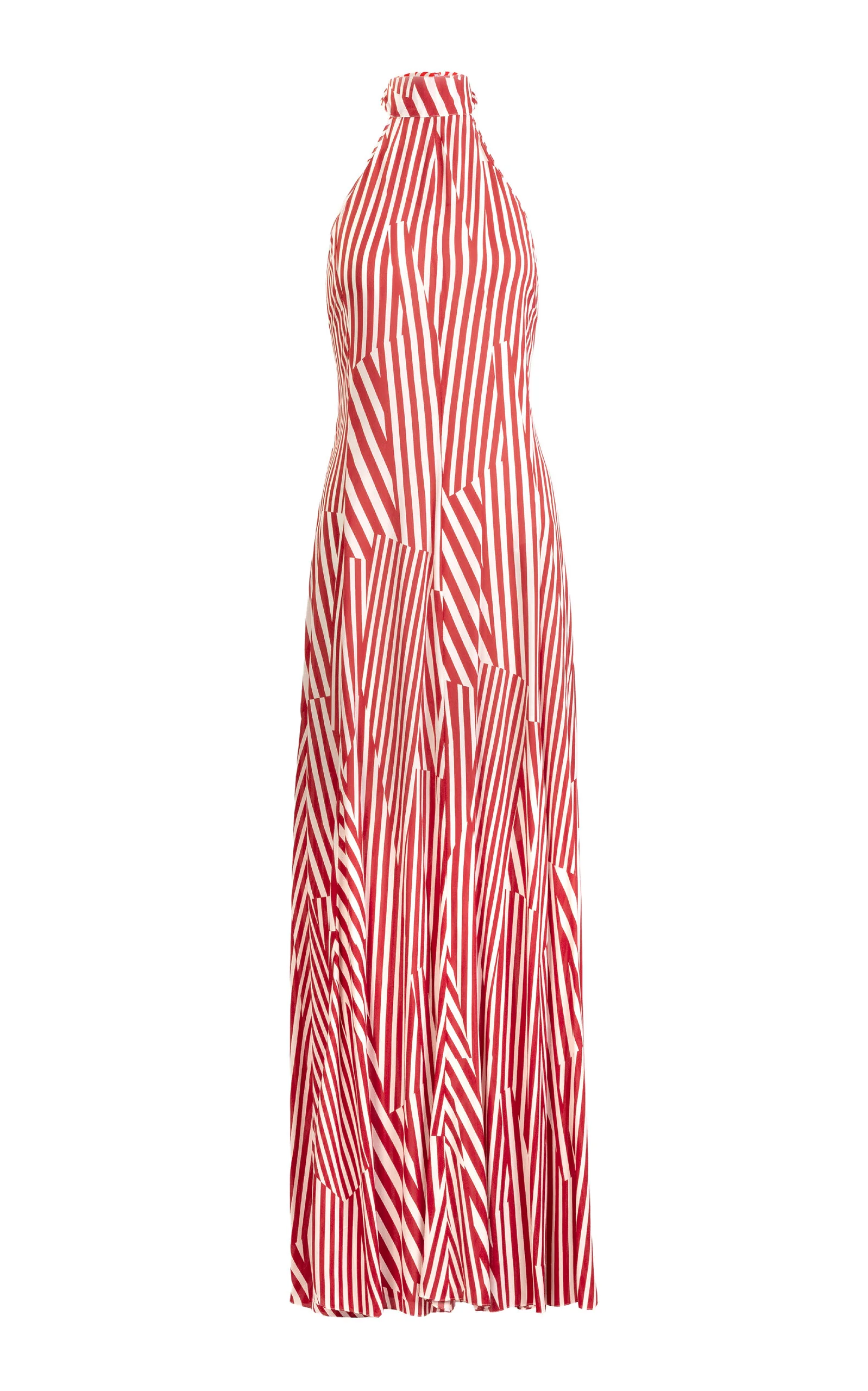 Koa Jersey Halter Maxi Dress stripe - 1