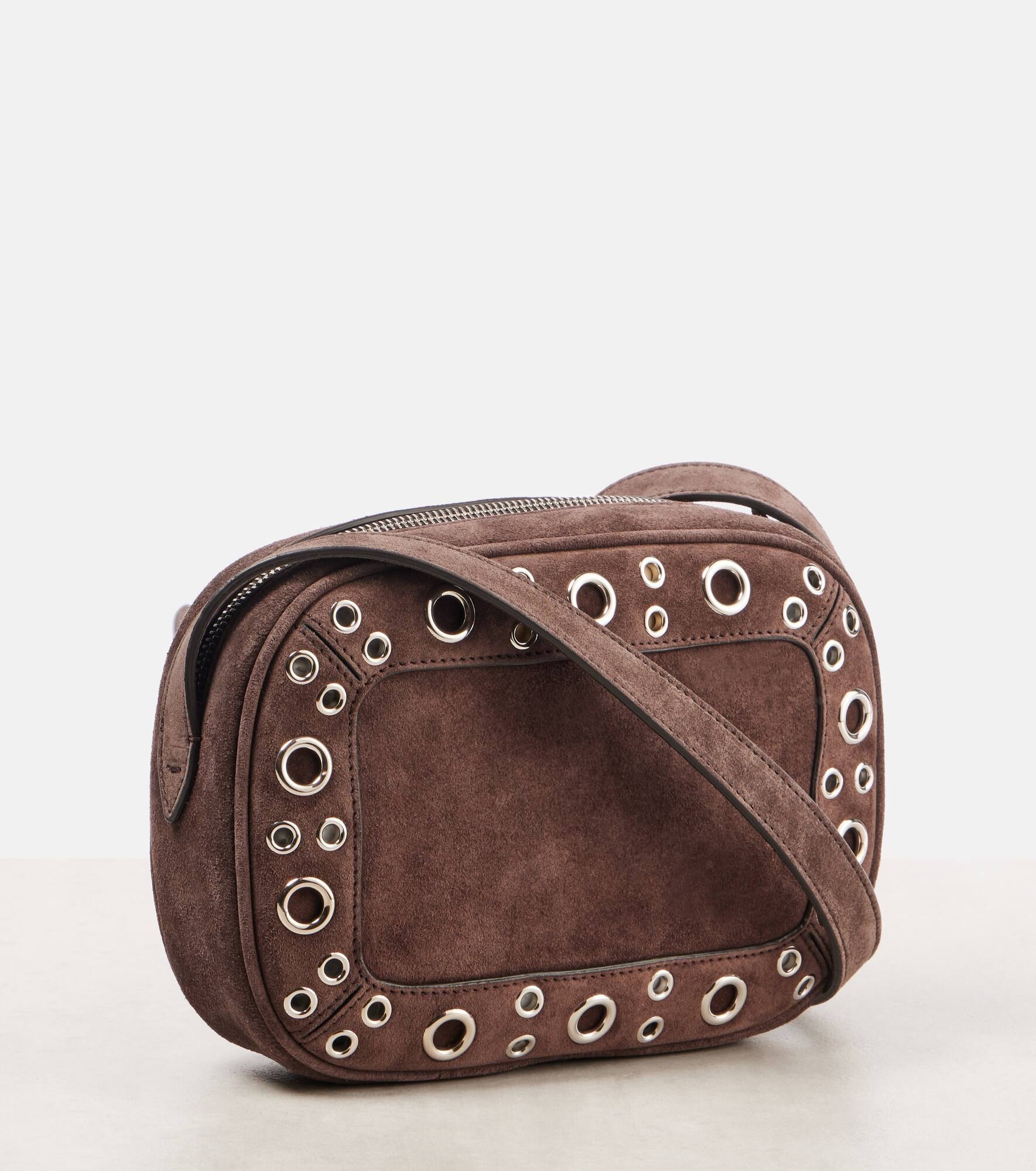 Nellcote Small suede crossbody bag - 4