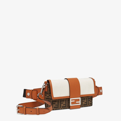 FENDI Brown fabric bag outlook