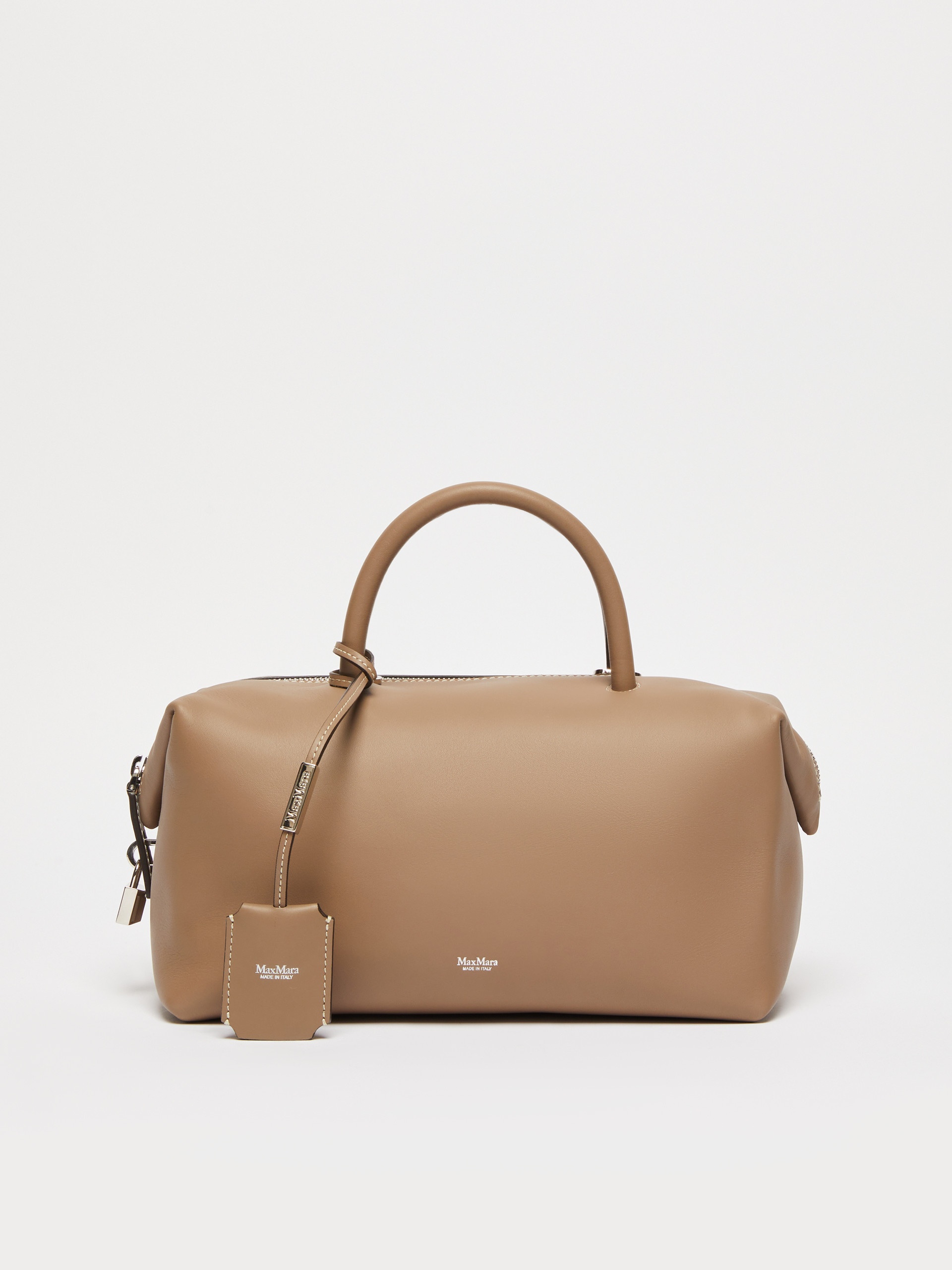 HOLDALLM Medium shiny leather satchel bag - 1