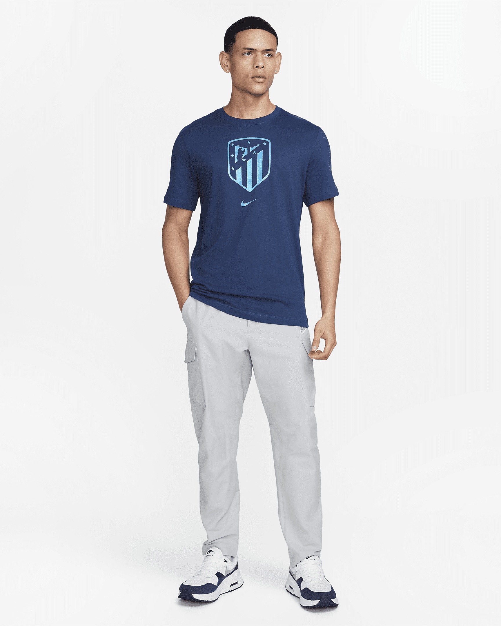 Nike Men's Atlético Madrid Crest Soccer T-Shirt - 4