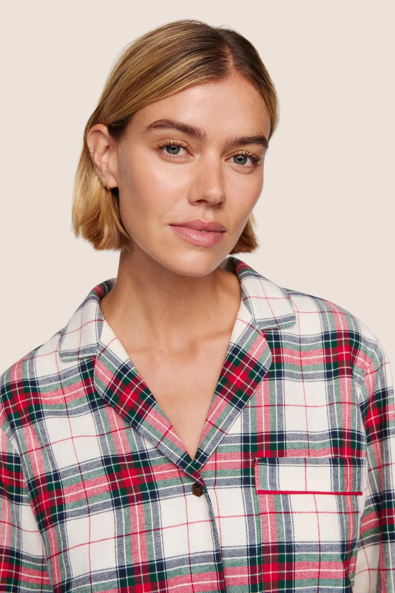 eberjey Flannel Long PJ Set outlook