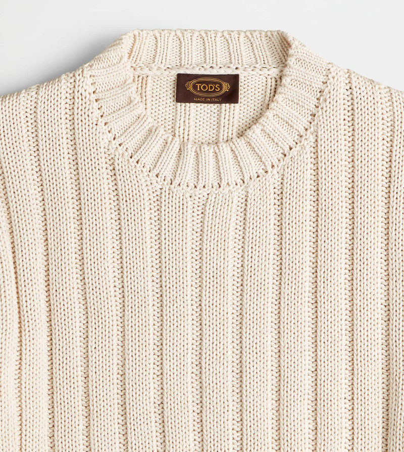 ROUND-NECK PULLOVER - WHITE 9