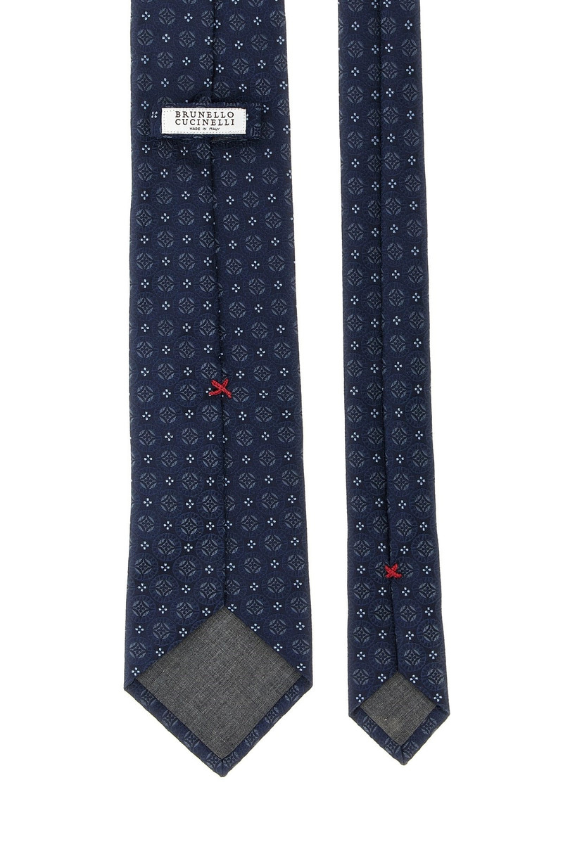 Brunello Cucinelli Geometric design tie outlook