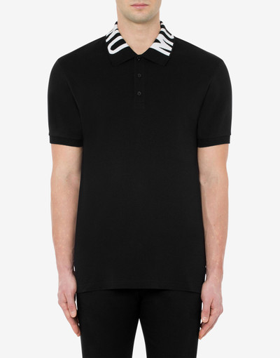 Moschino PIQUE POLO SHIRT WITH LOGO outlook