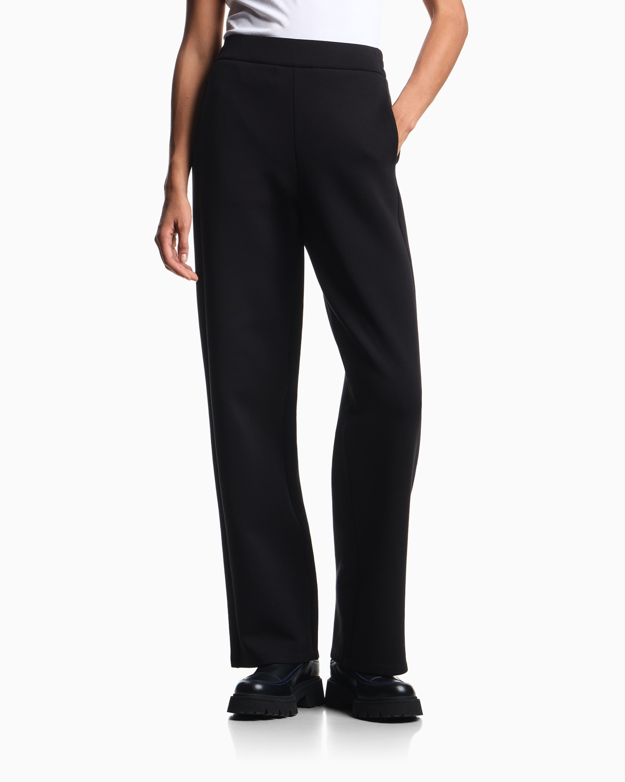 ASV DOUBLE JERSEY TROUSERS WITH AN ELASTICATED WAIST - 4
