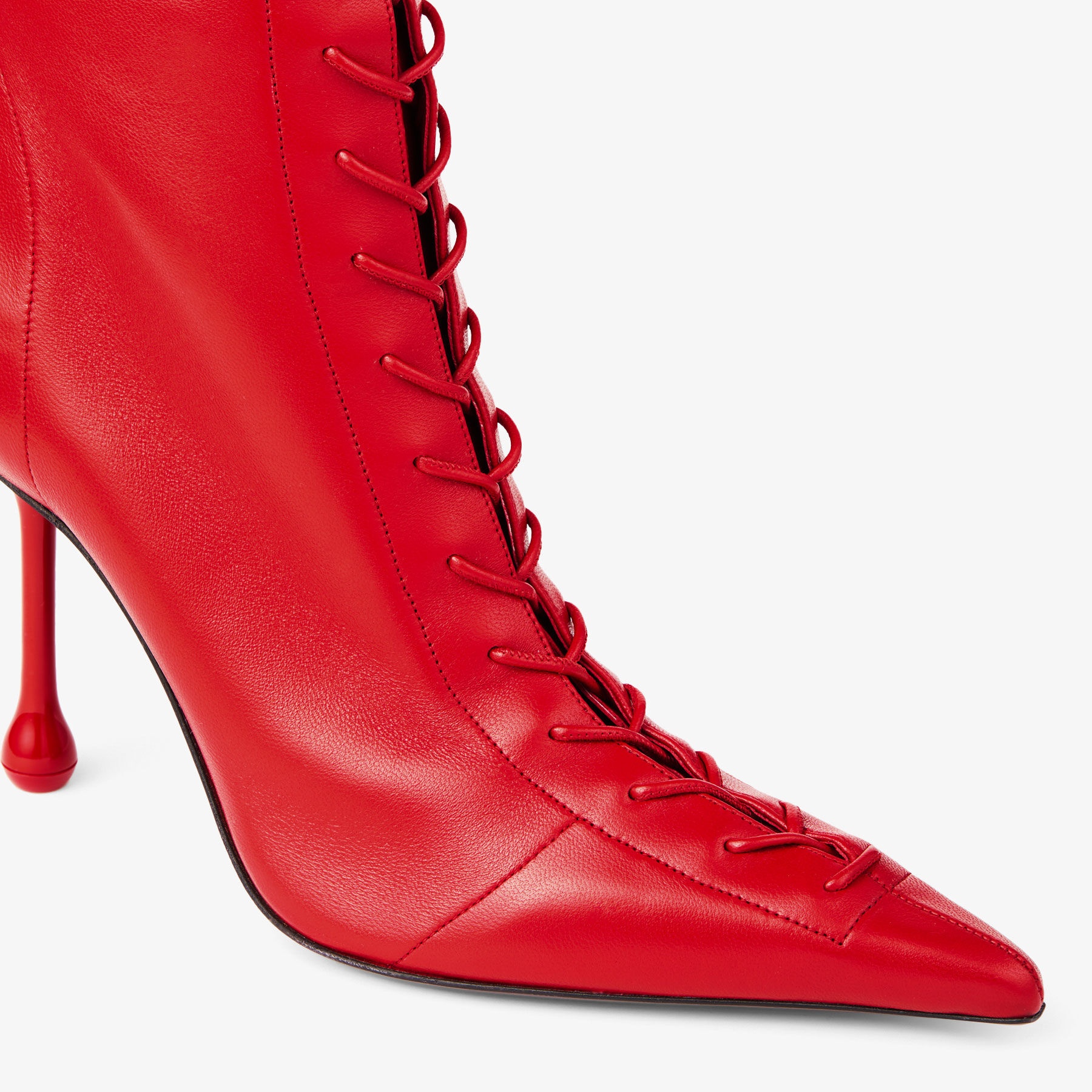 Scarlett Ankle Boot 95
Postbox Red Nappa Leather Boots - 4