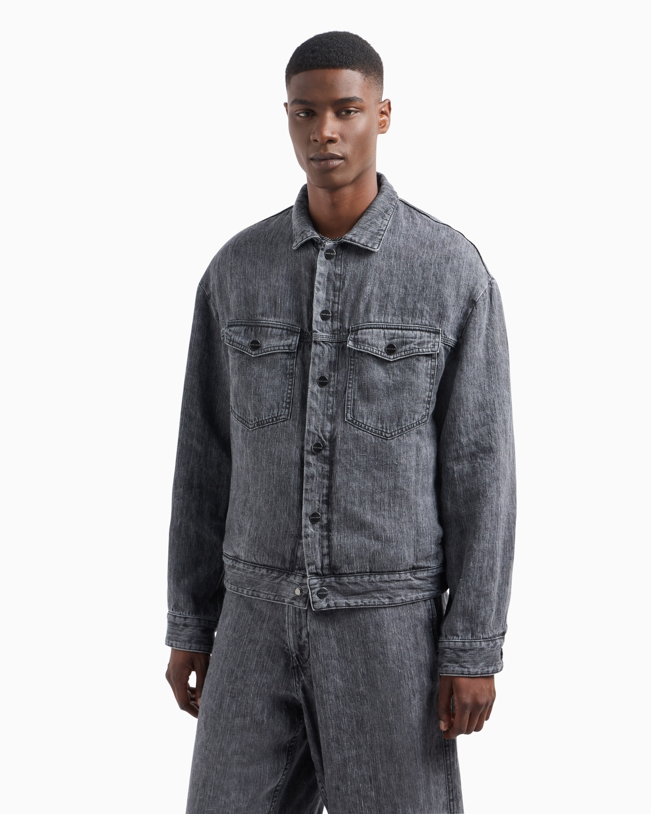 DENIM COLLECTION LINEN BLOUSON - 4