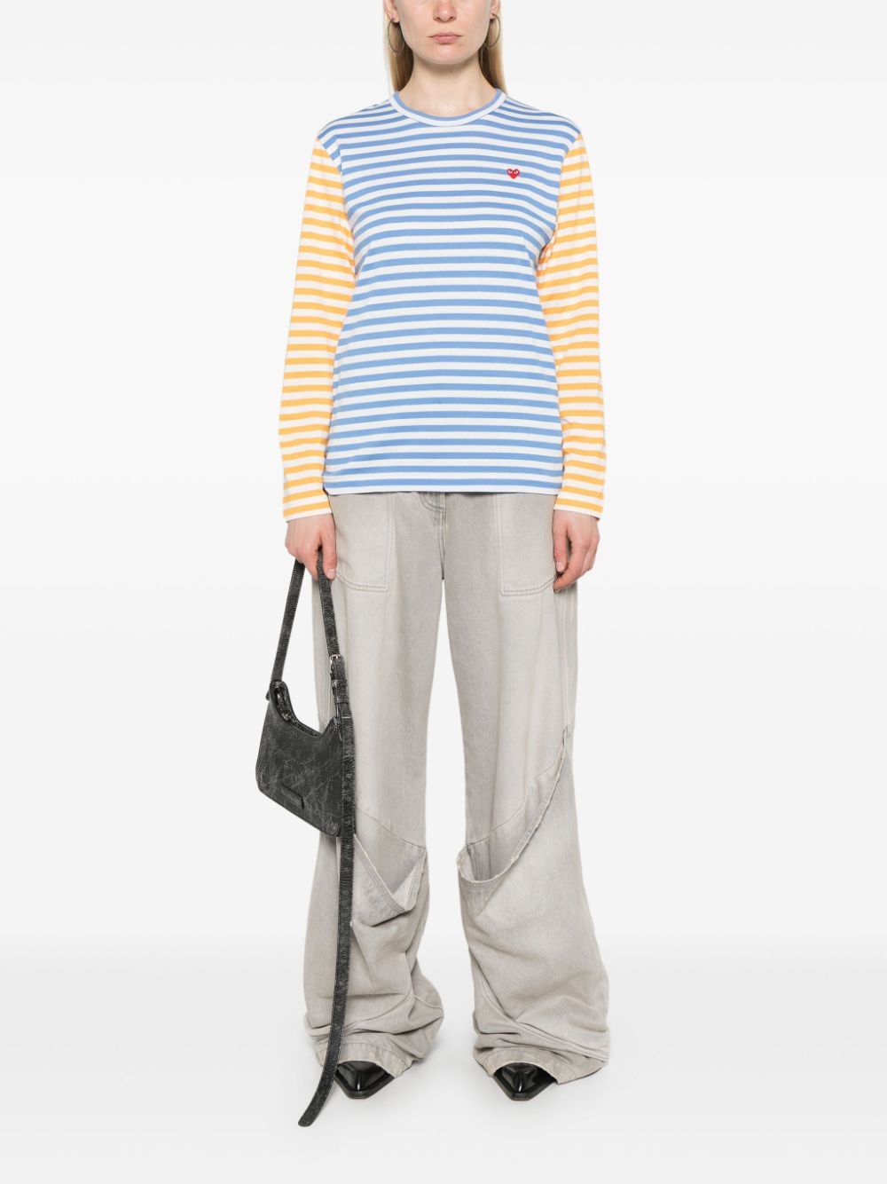 striped T-shirt - 3