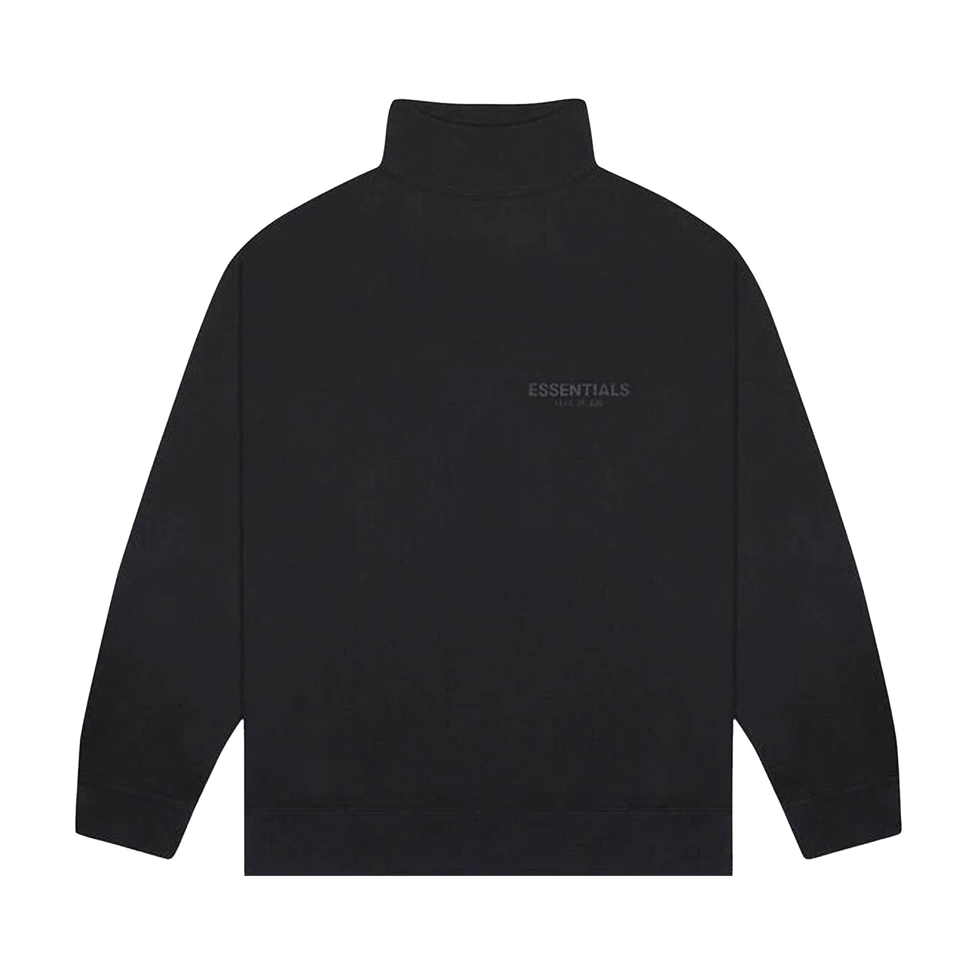 Fear of God Essentials Mock Neck Sweatshirt 'Black' - 1