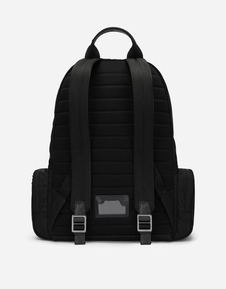 Nylon backpack with rubberized logo - 4