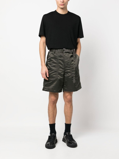 sacai buckle-fastened tailored shorts outlook