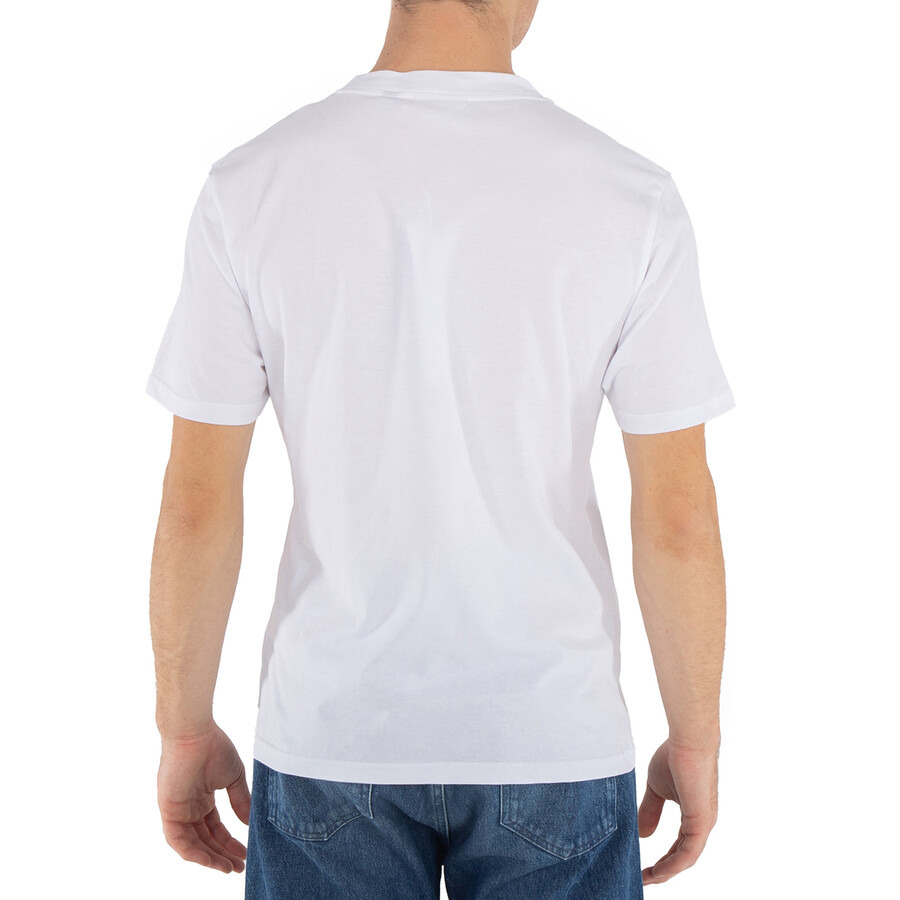 GCDS White Graffiti Print Cotton T-Shirt - 6