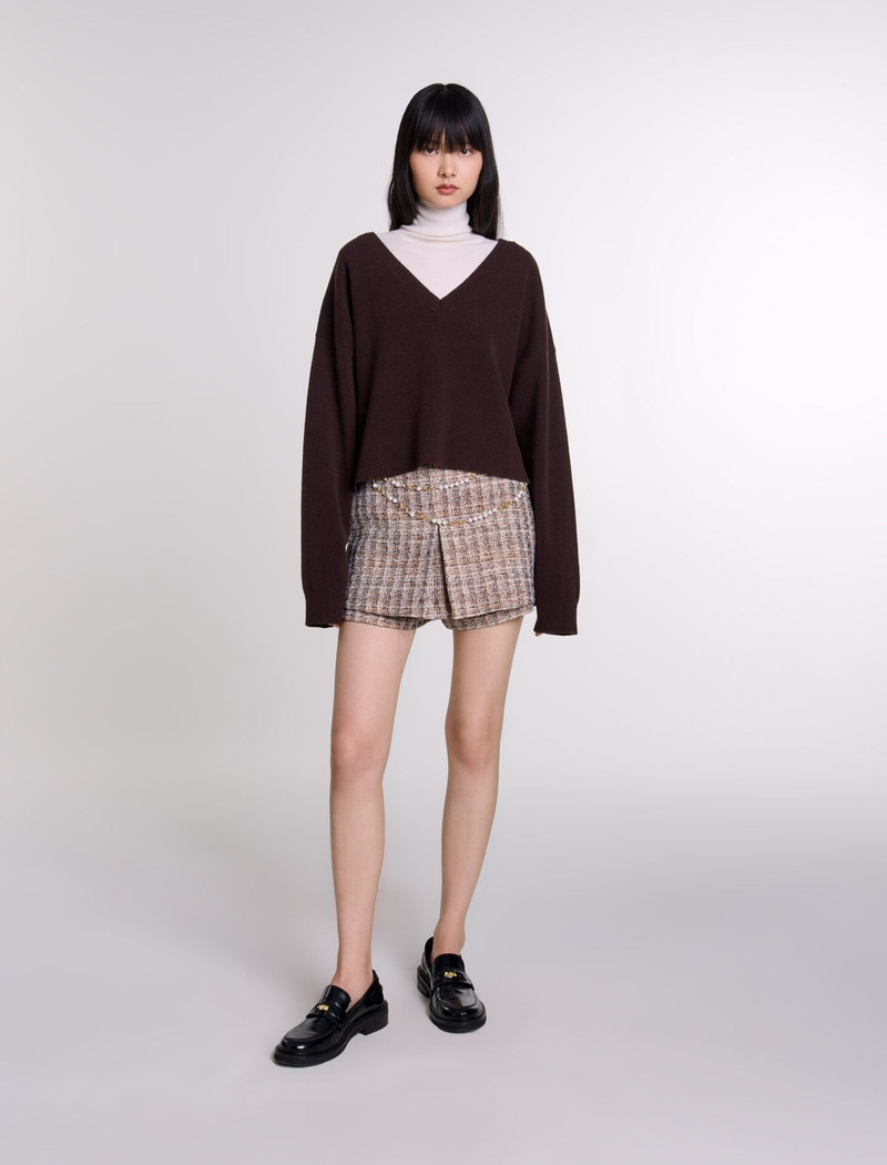 maje V-neck jumper outlook