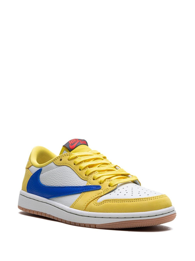 Jordan x Travis Scott Air Jordan 1 Retro Low "Canary" sneakers outlook