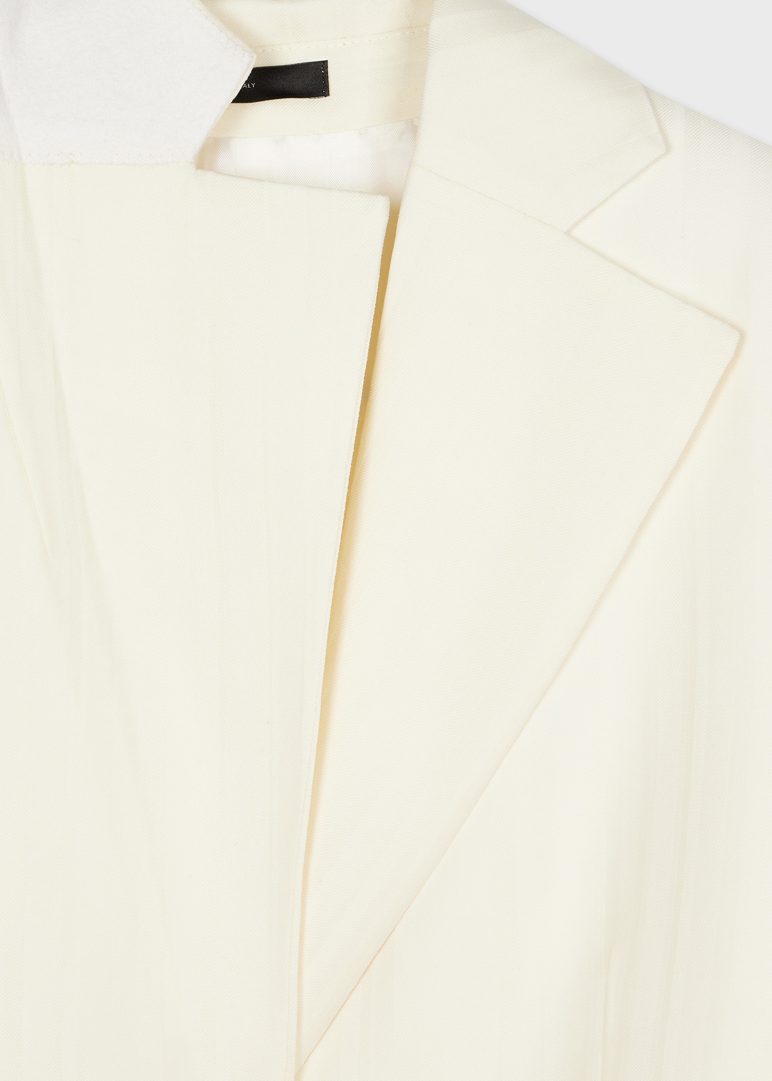 Women's Ivory Wool 'Shadow Stripe' Blazer - 3