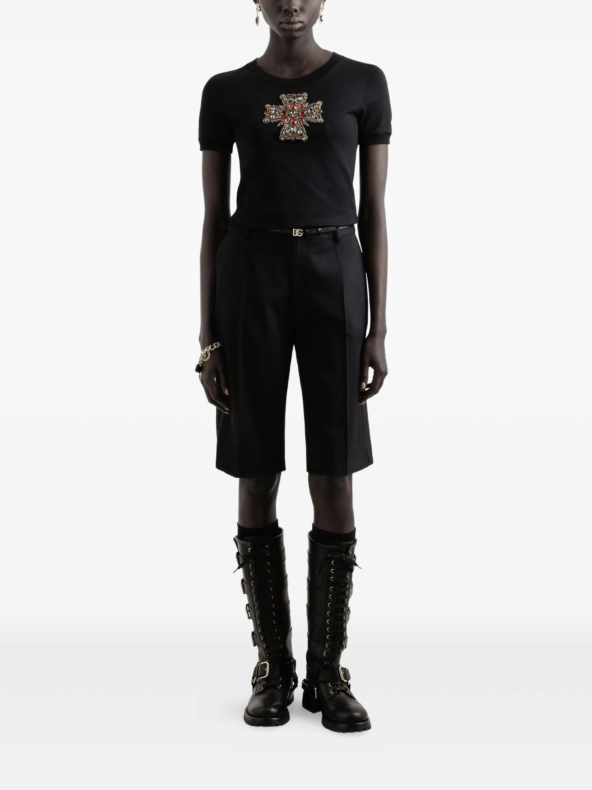 Dolce & Gabbana Pleated Wide-leg Shorts - 4