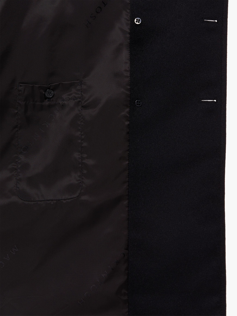 REDFORD BLACK WOOL & CASHMERE DOUBLE BREASTED COAT | GM-1101 6