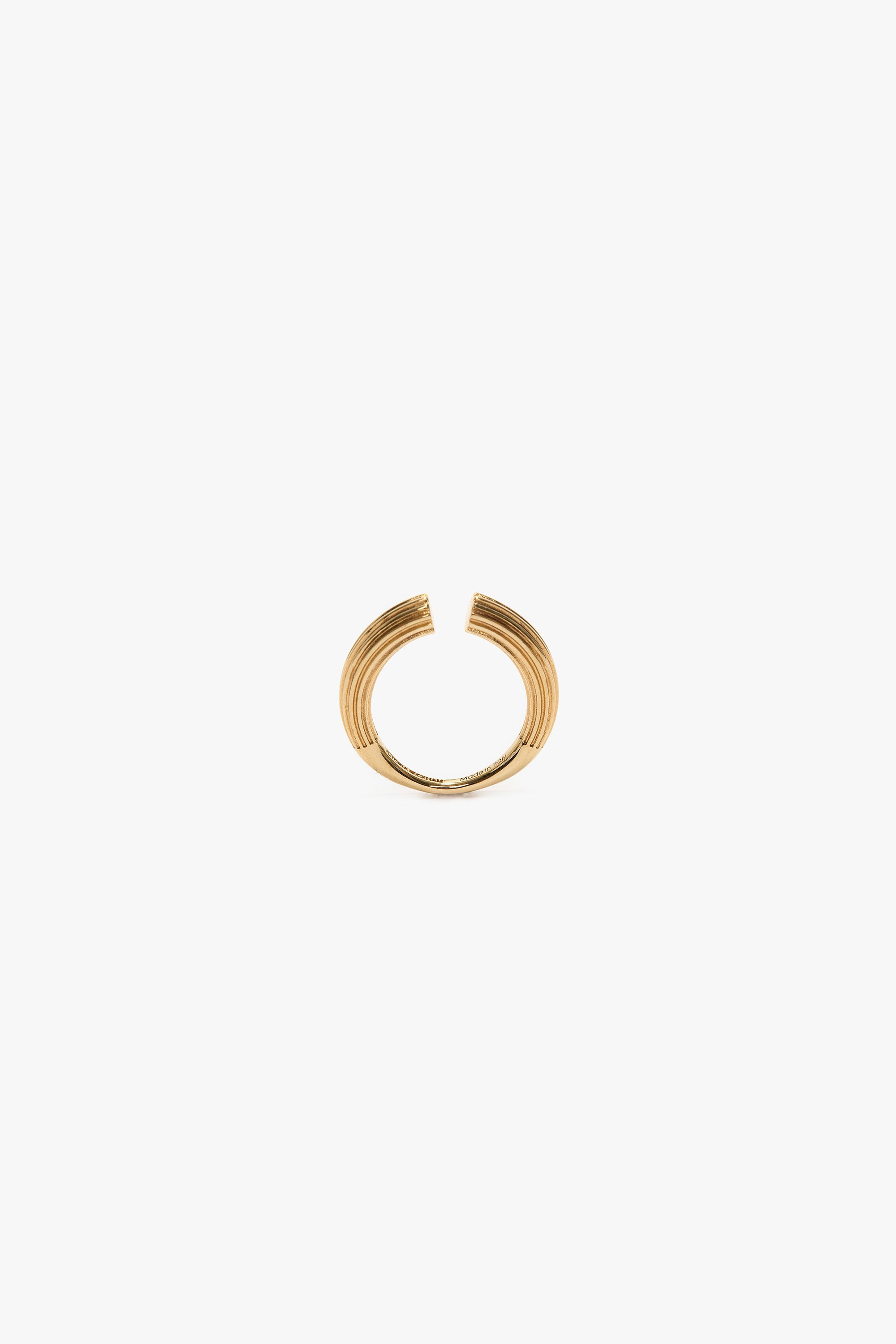 Cufflink Ring In Light Gold - 4
