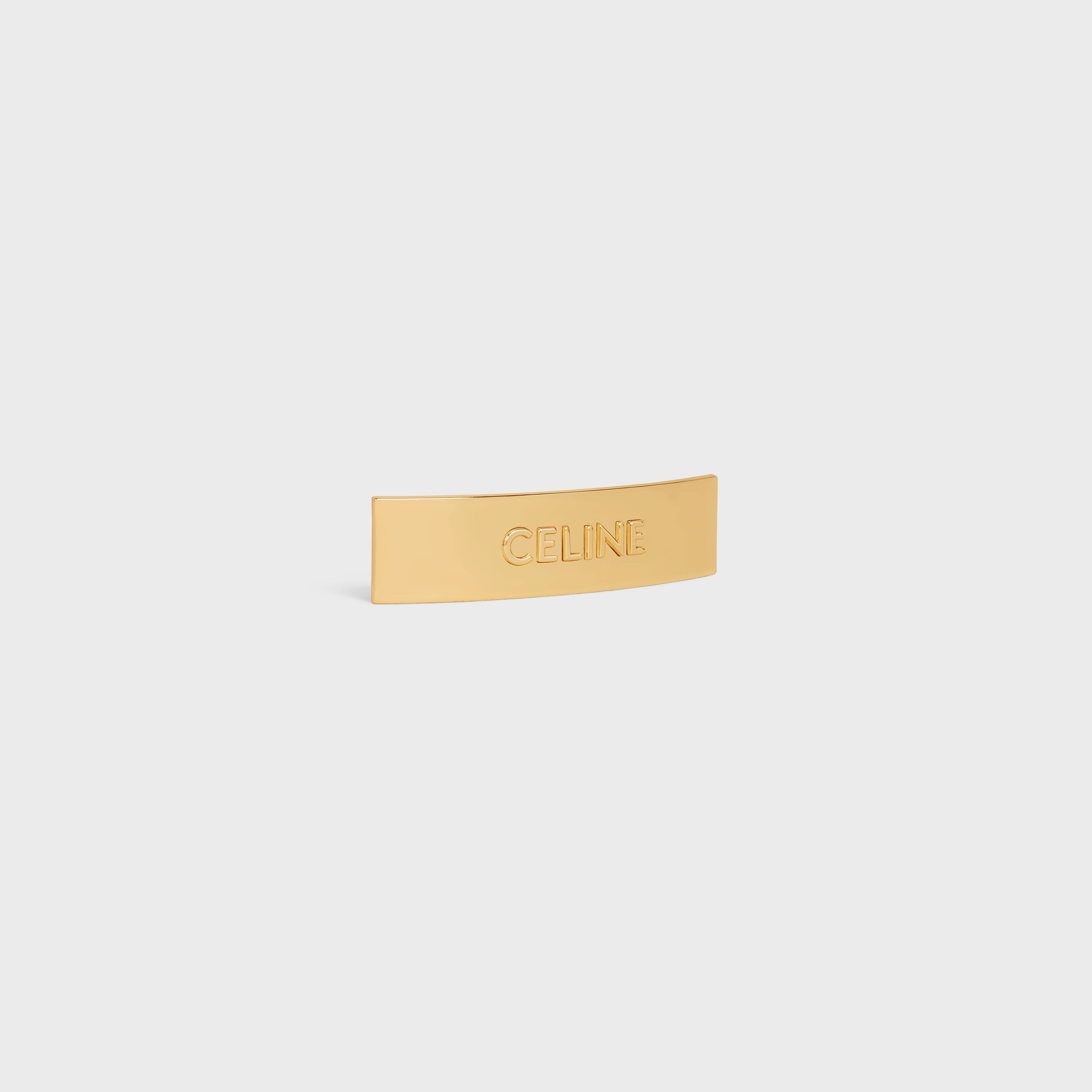 Celine Hair Clip in Brass and Steel with Gold Finish - 2