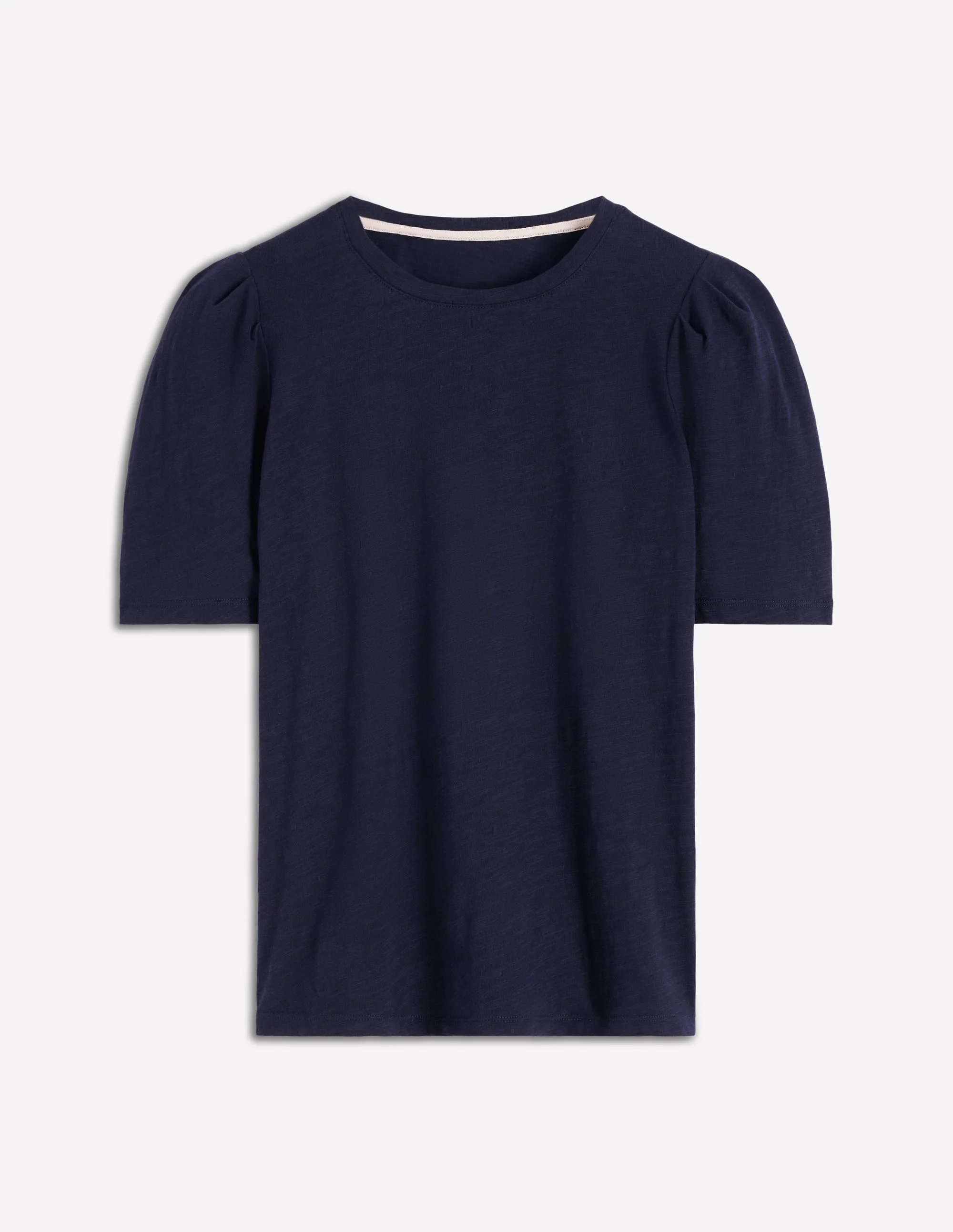 Sophie Puff Sleeve T-shirt-Navy - 1