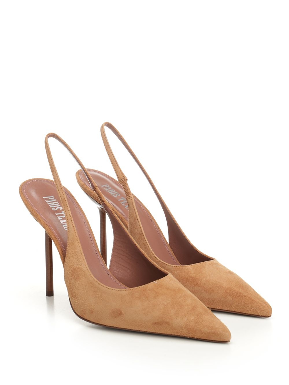 Lidia Slingback Suede Pumps Brown - 2