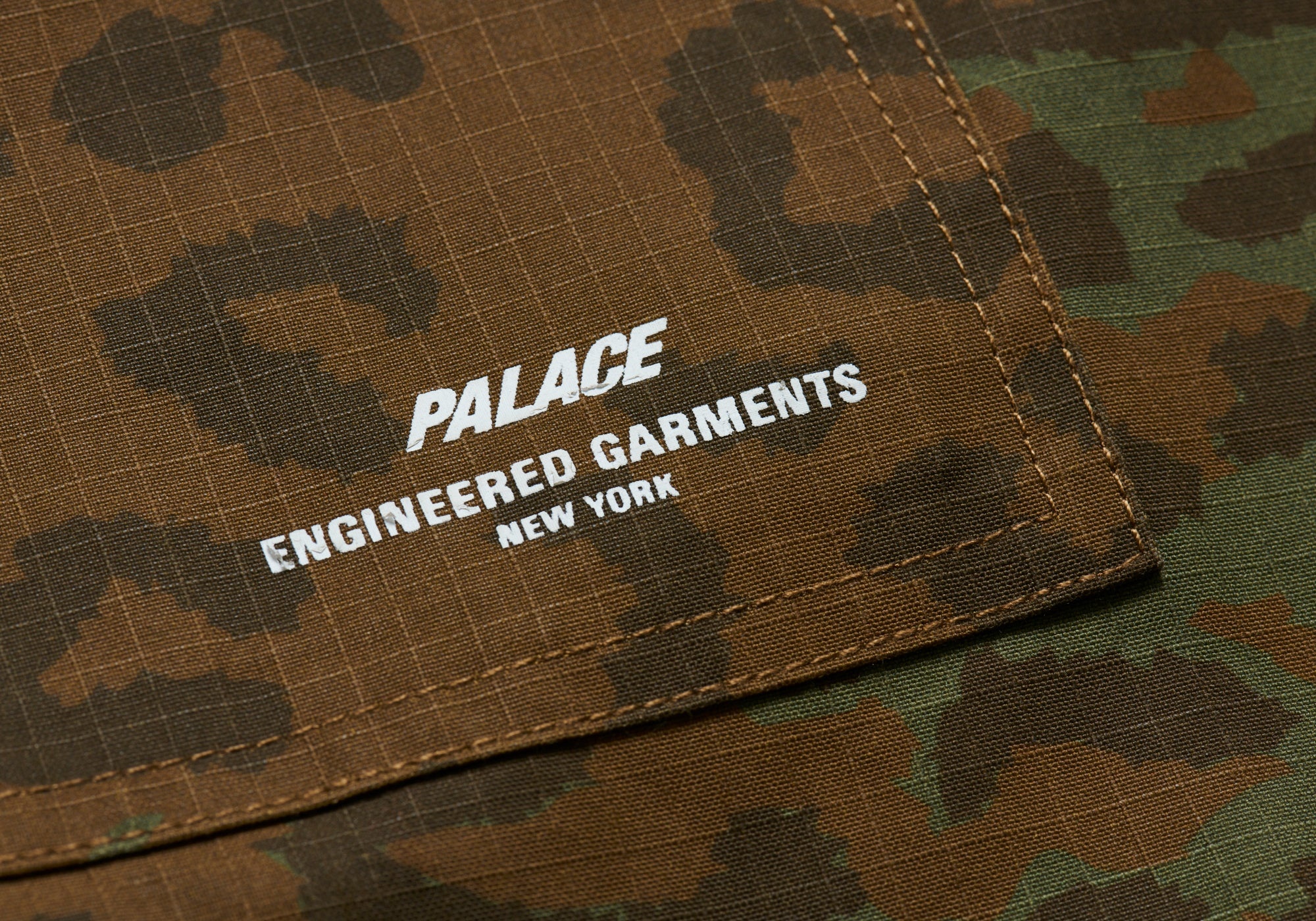 PALACE ENGINEERED GARMENTS RIPSTOP WASHED TRACK BOTTOMS CHEETAH - 6