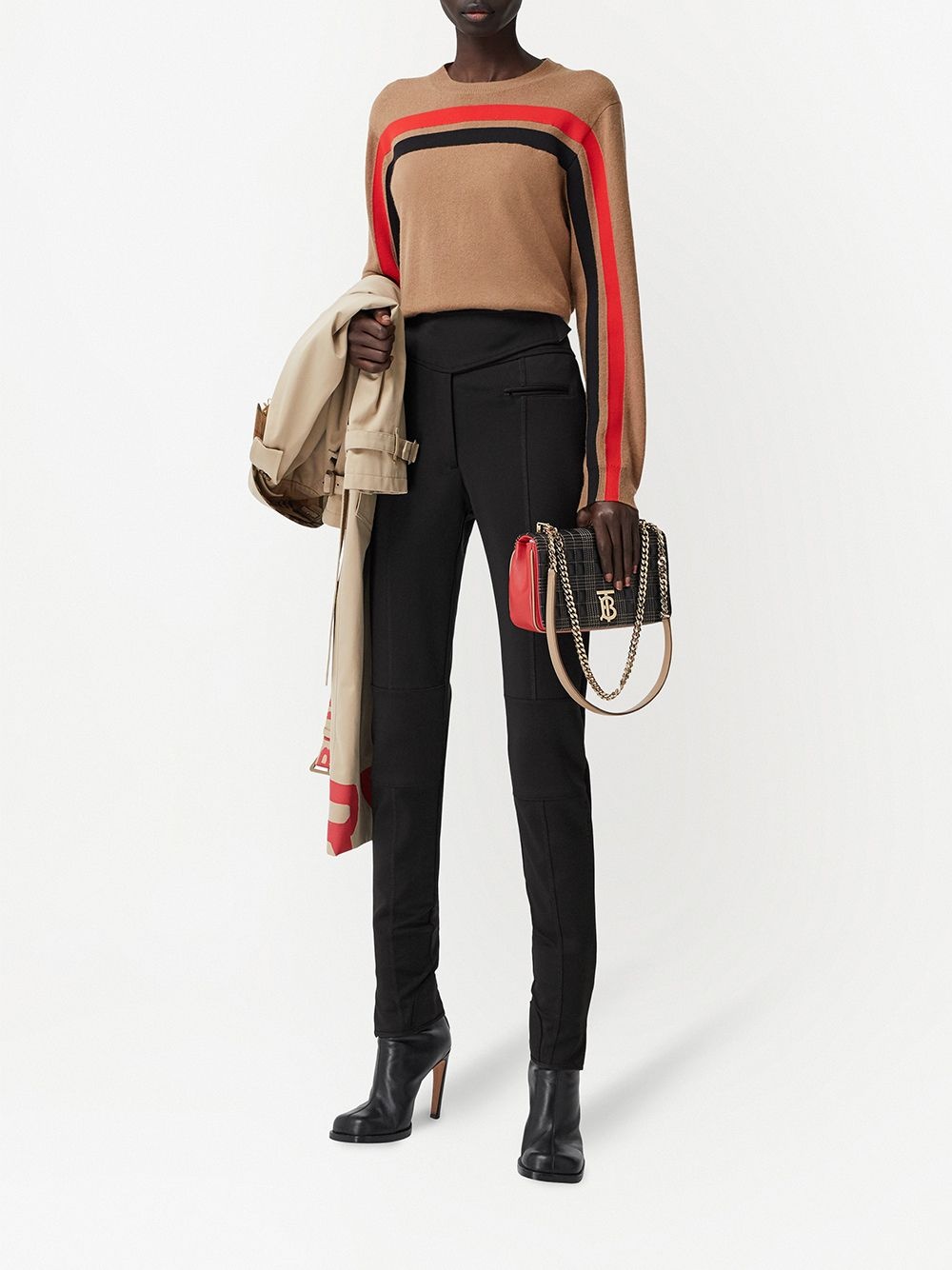 stretch crepe jersey neoprene jodhpurs - 2