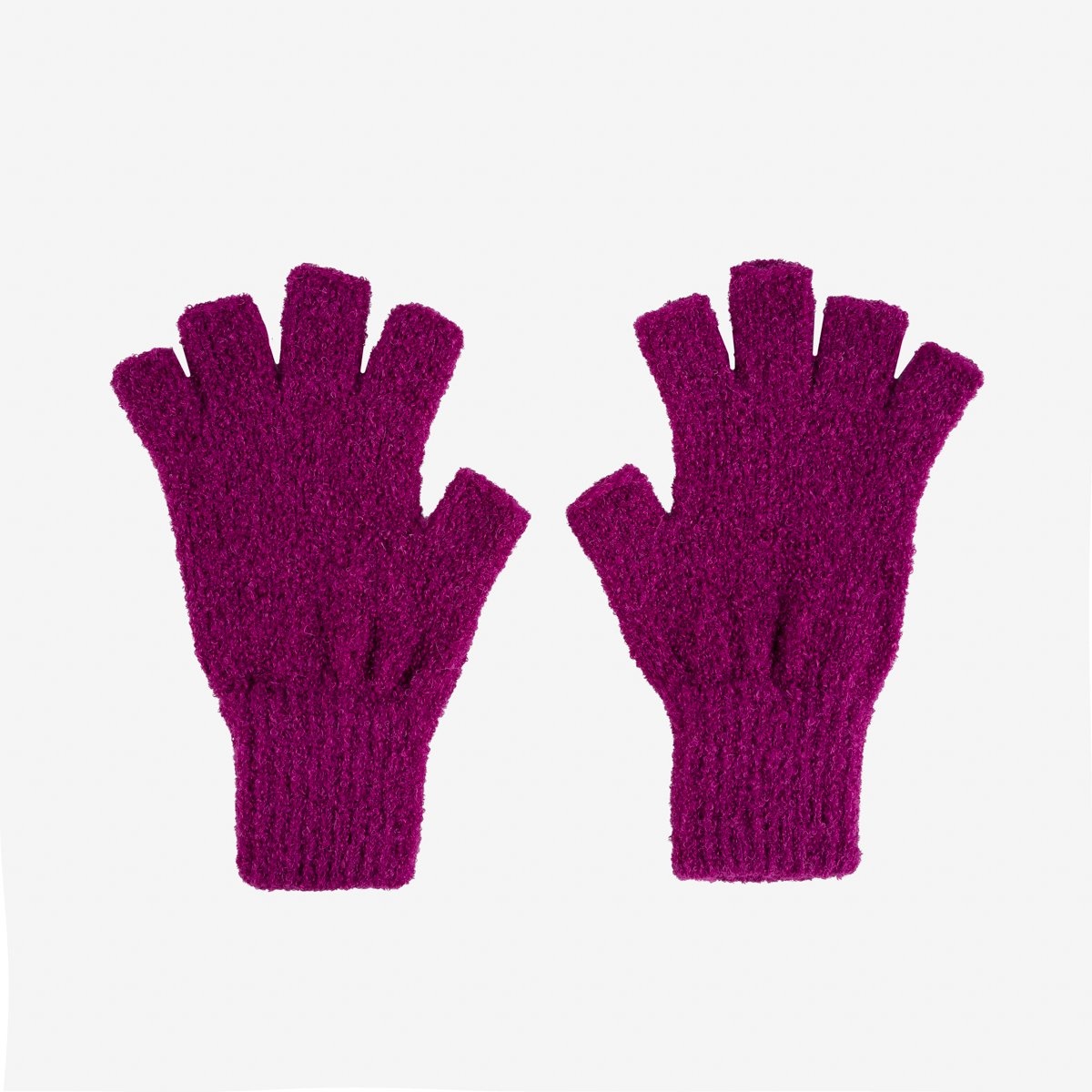 DEC-GLV-MAG Decka Fingerless Gloves - Magenta - 3