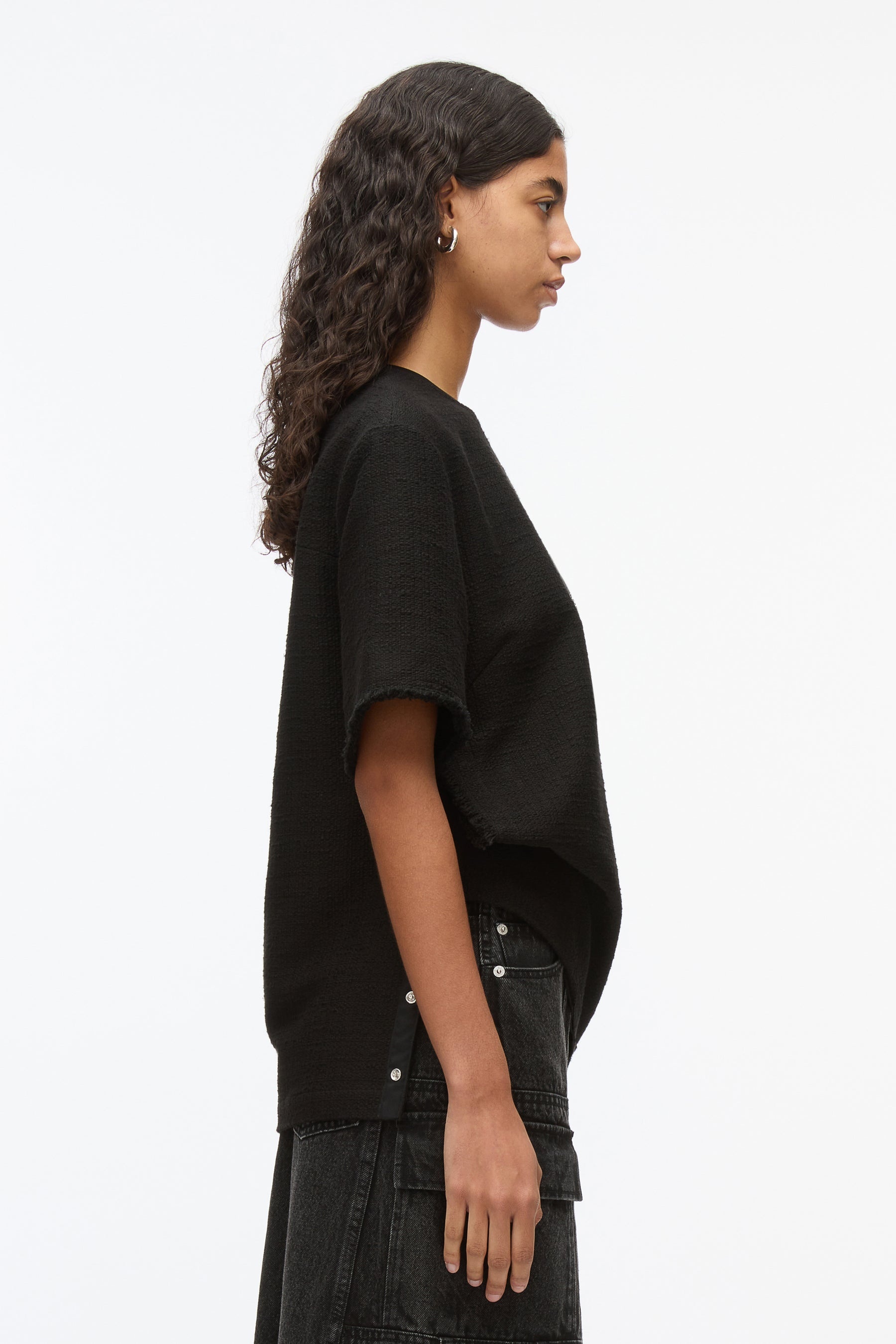 Fringe Tweed Tee - 4