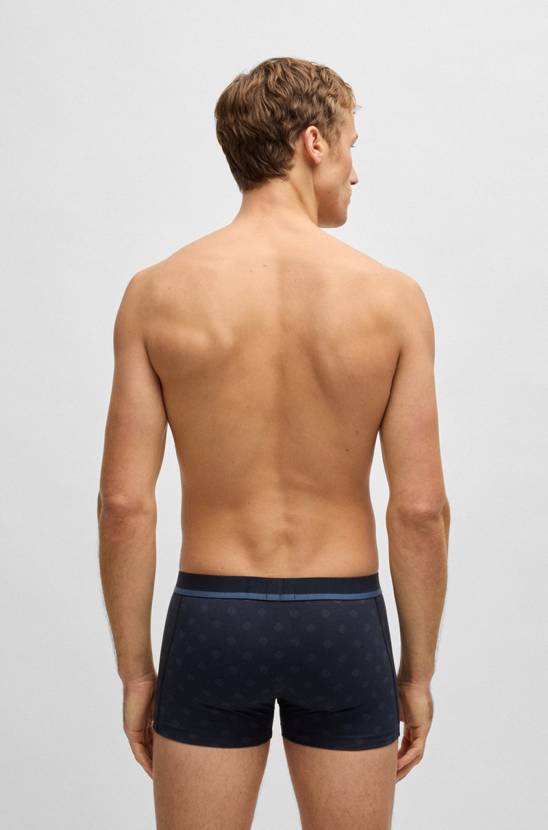 BOSS STRETCH-COTTON TRUNKS WITH PRINTED PATTERN outlook