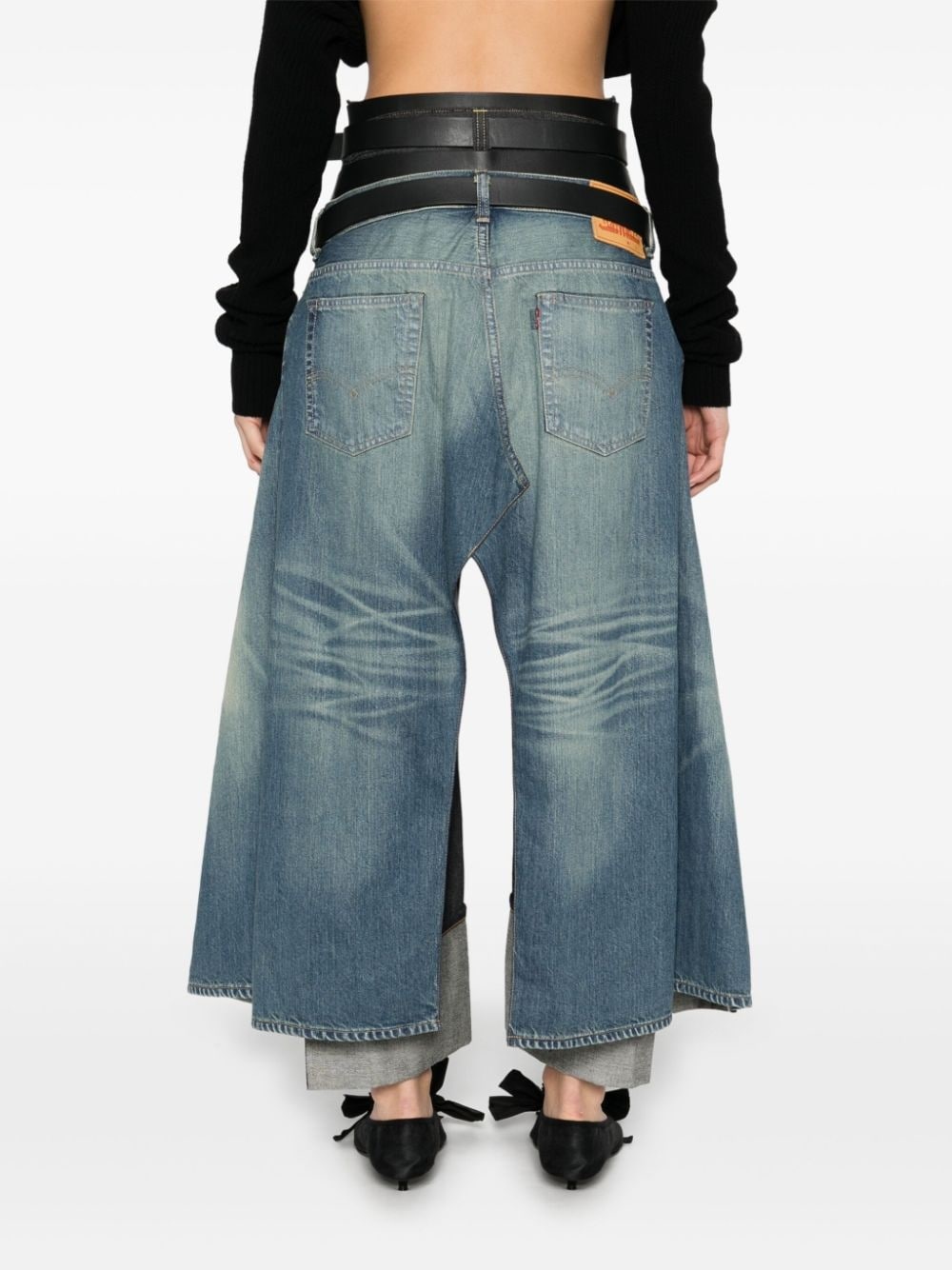 belted jeans - 4