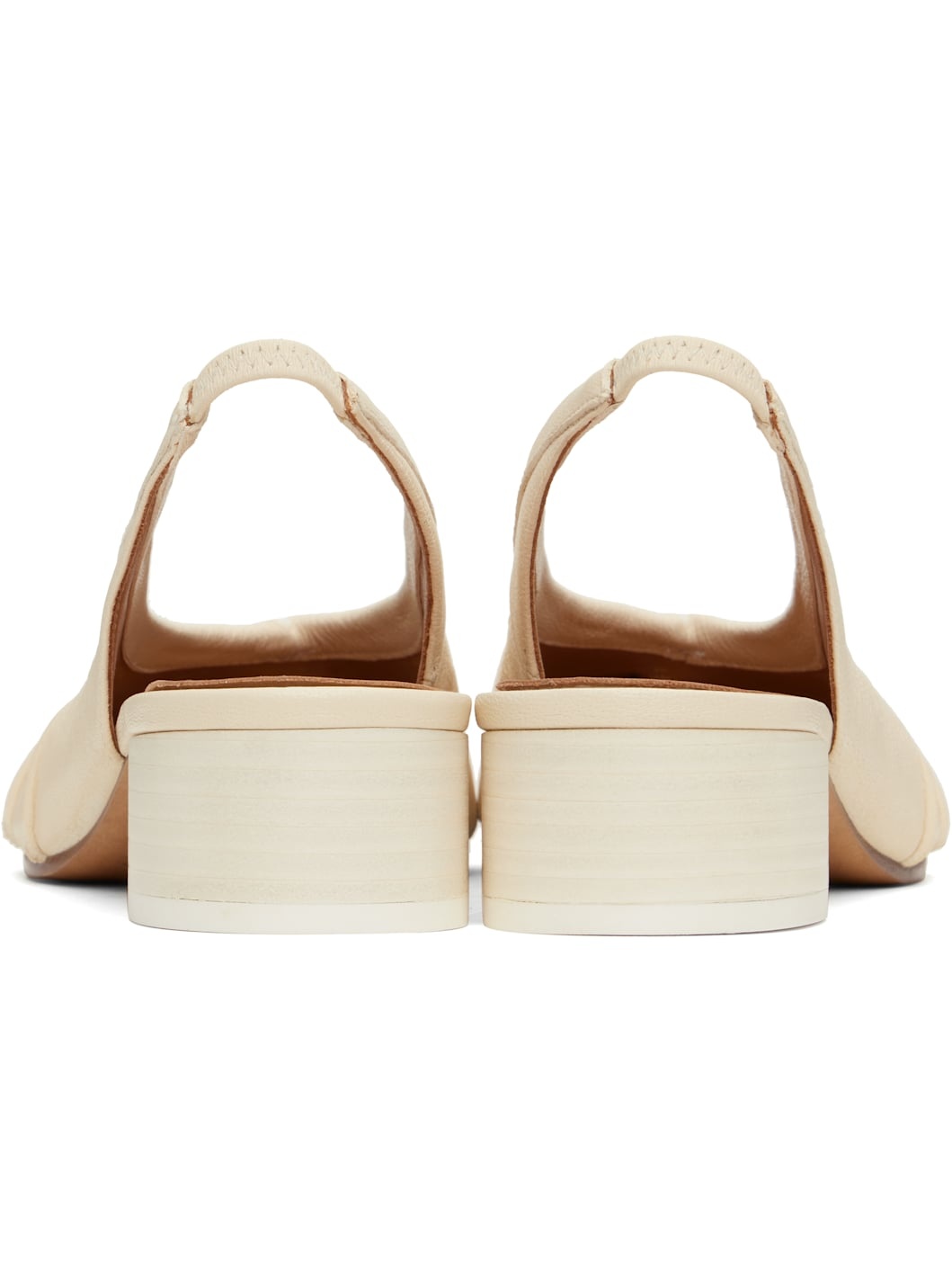 Off-White Tabi New Ballerina Slingback Heels - 2