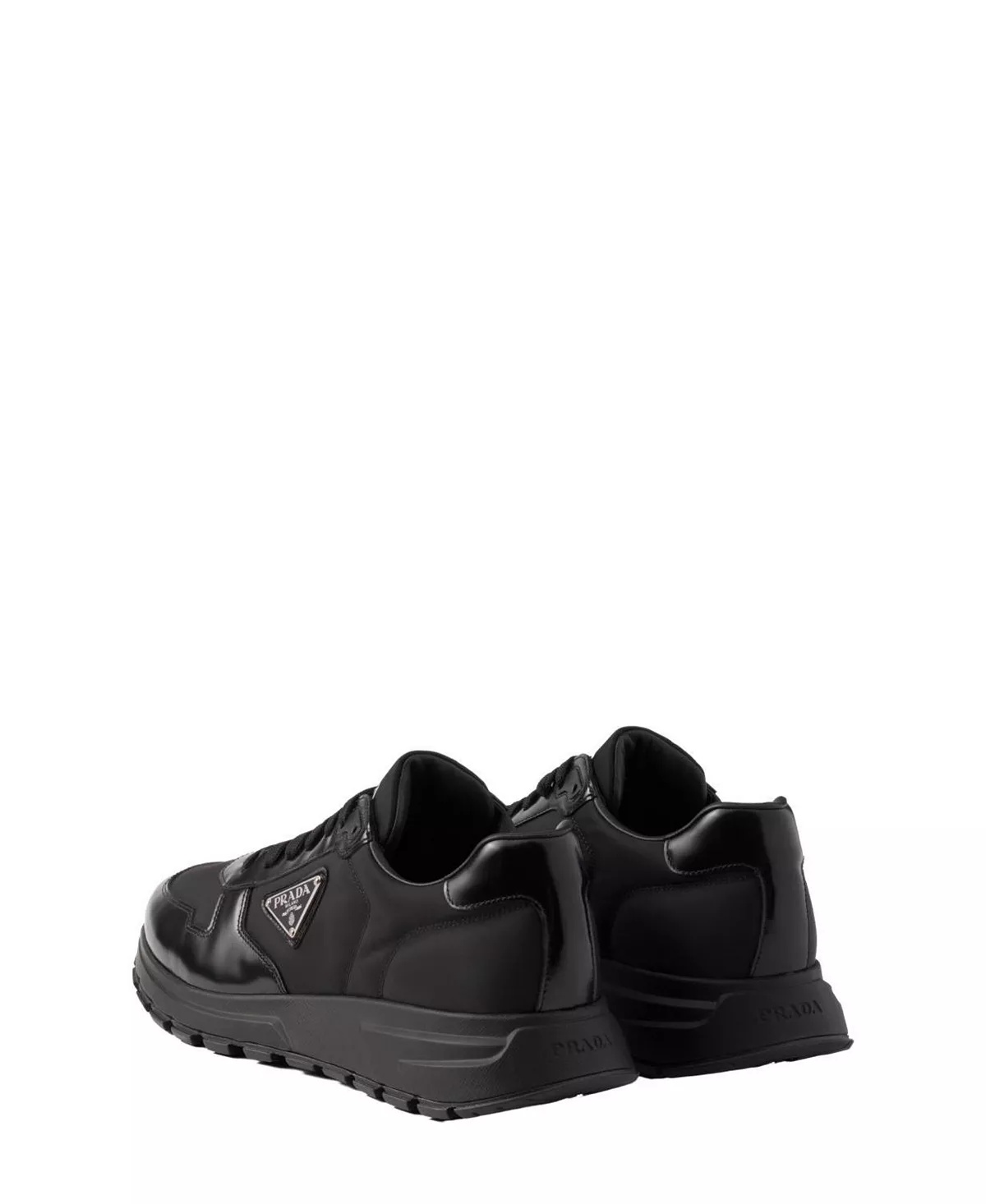 Men's Prax 01 Re-Nylon and Brushed Leather Sneakers - 5