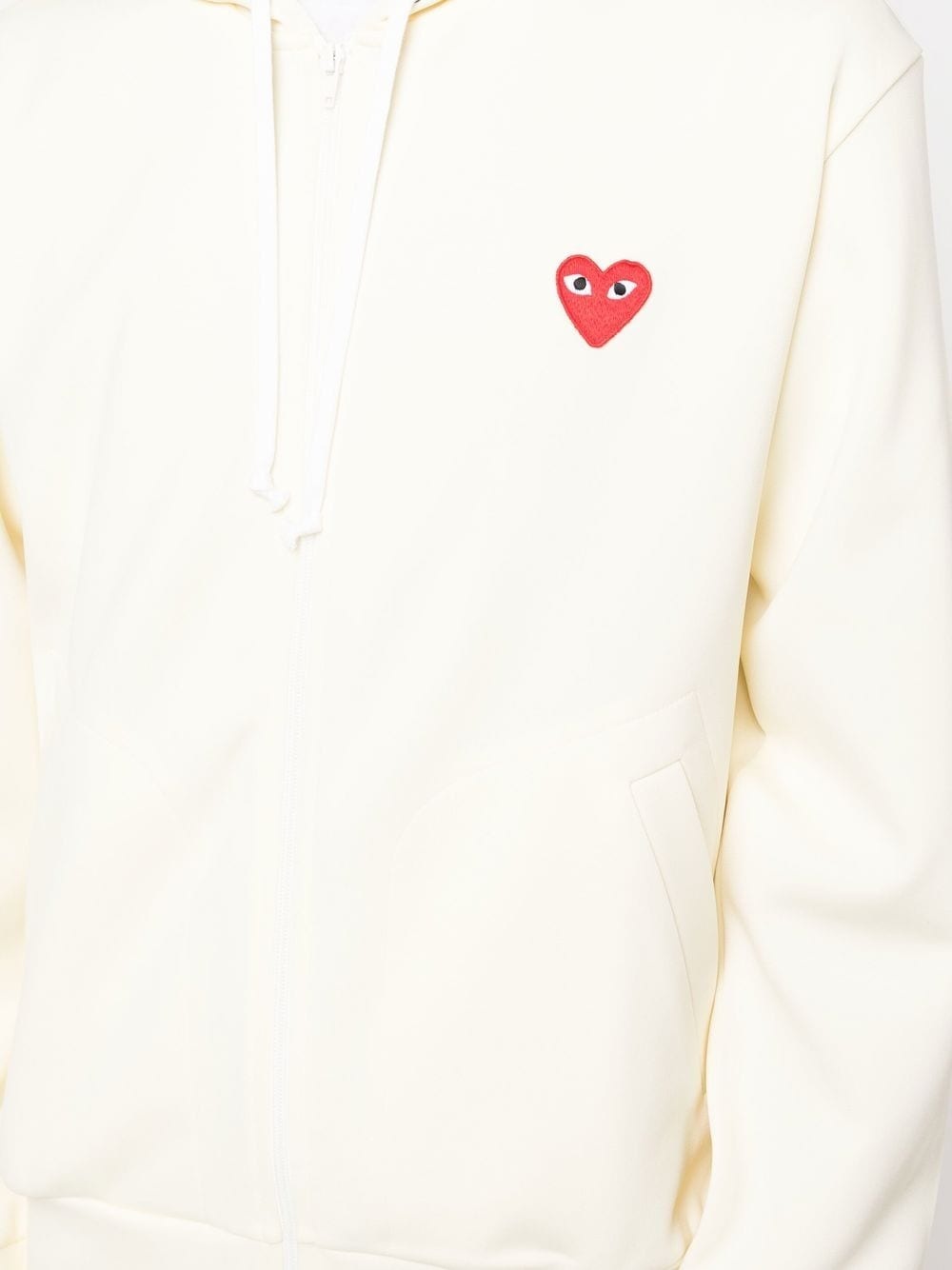 HEART-PATCH ZIP-UP HOODIE - 3