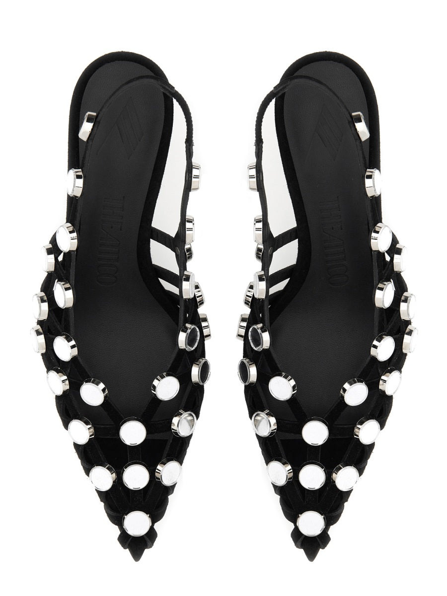 The Attico Women Slingback "Grid" - 5