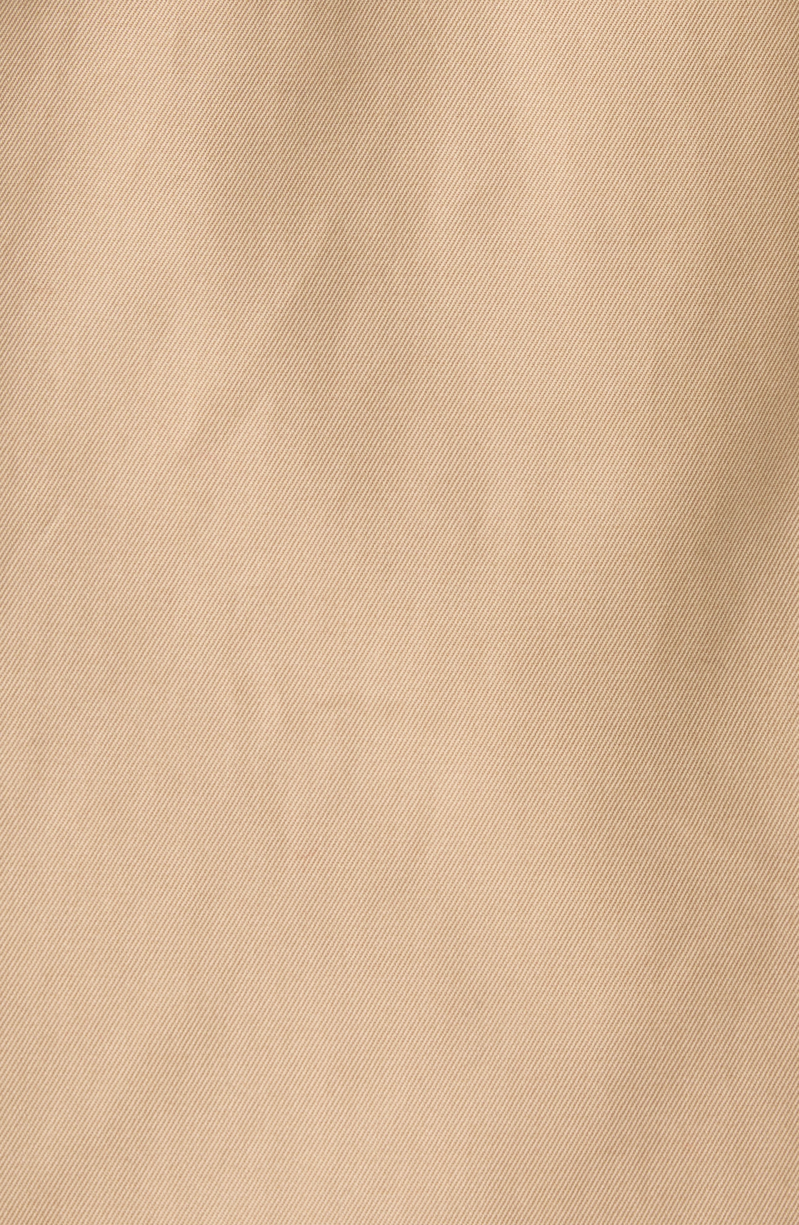 Chloé Short Cotton Gabardine Trench Coat in Worn Brown at Nordstrom - 7