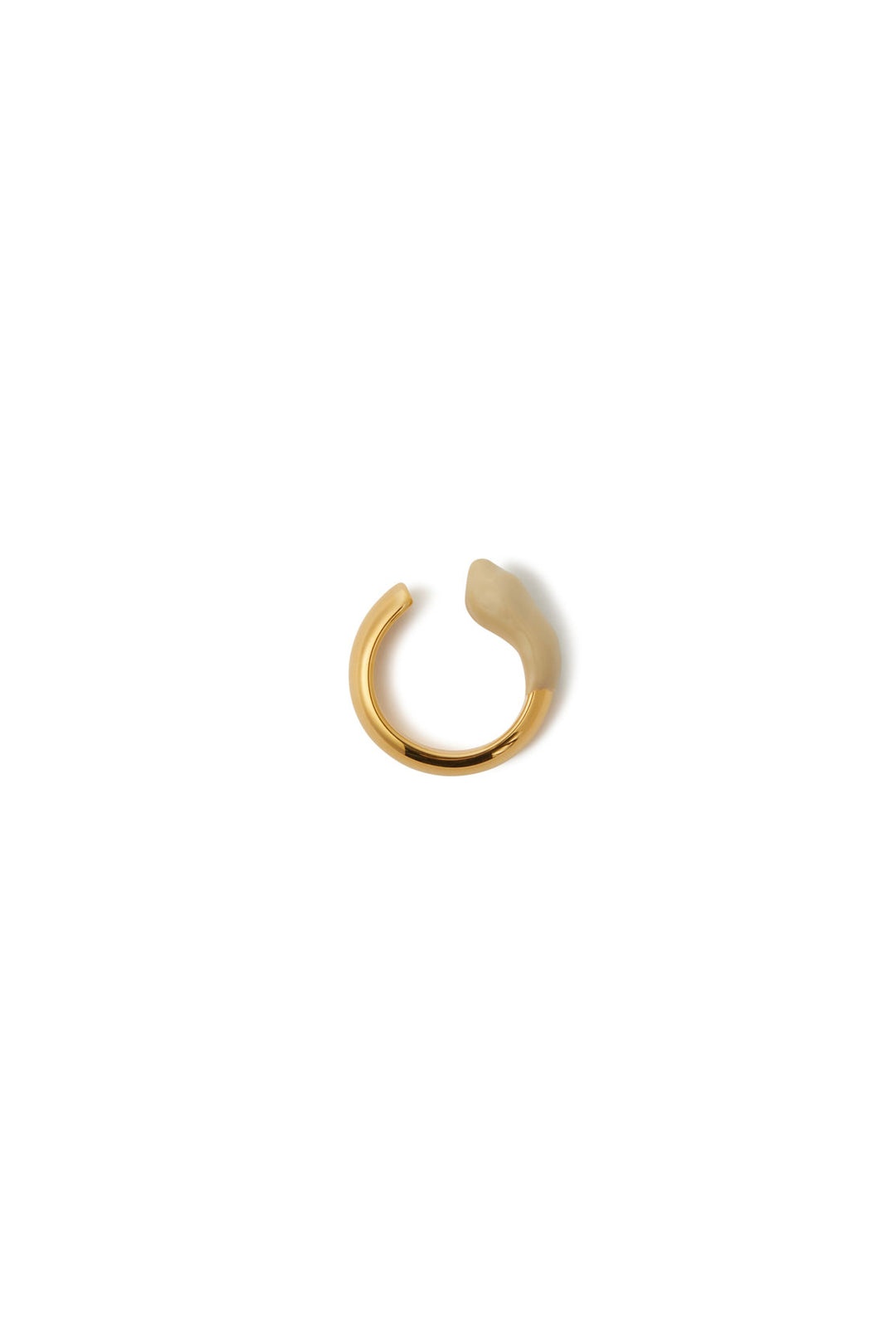 RUBBERIZED RING GOLD / beige - 1
