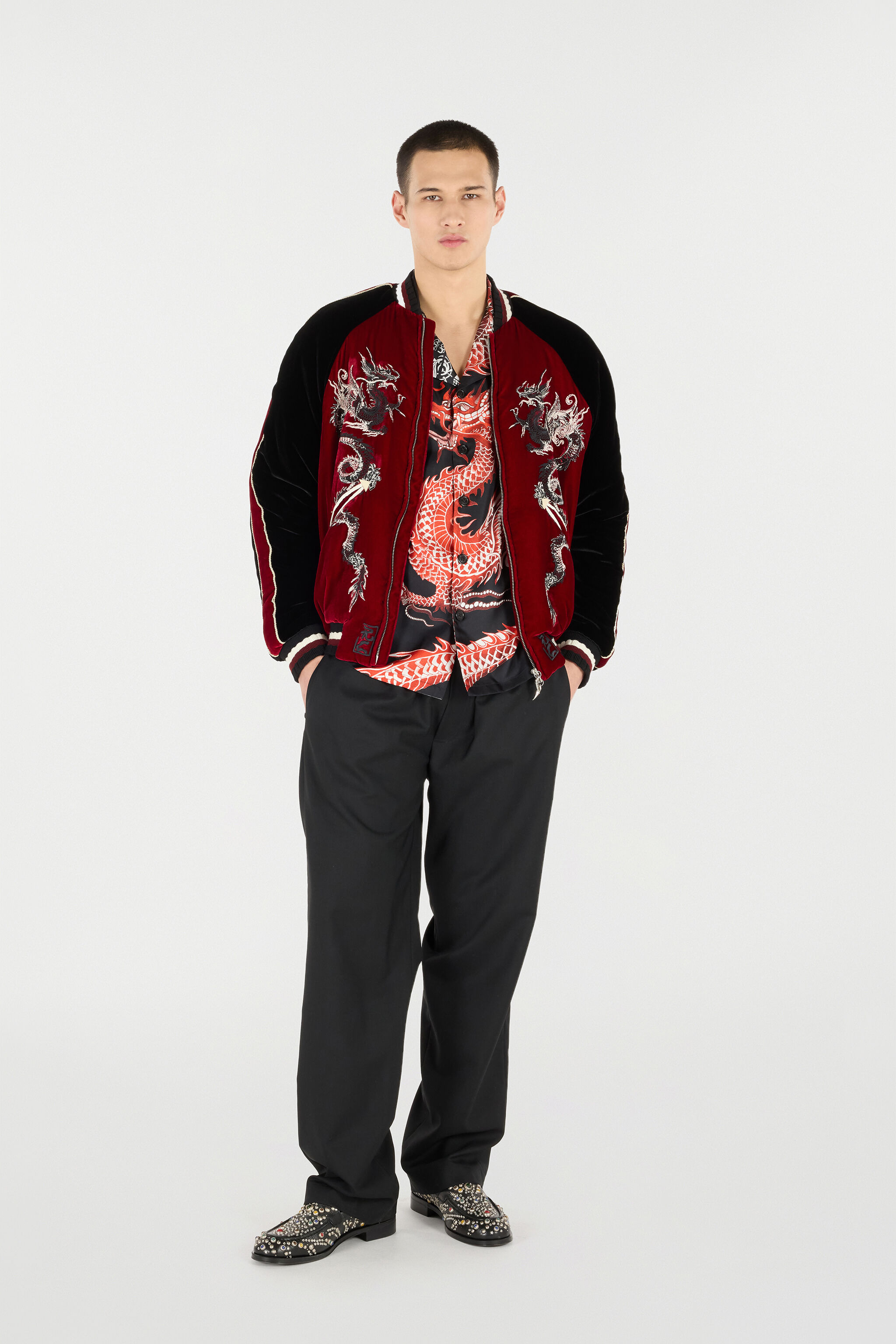 Printed Silk Bowling Shirt - 2