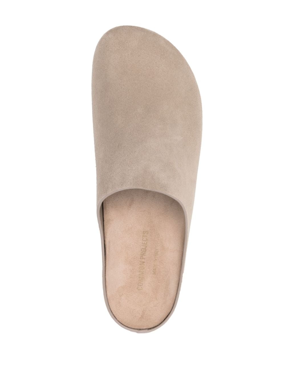slip-on suede clogs - 4