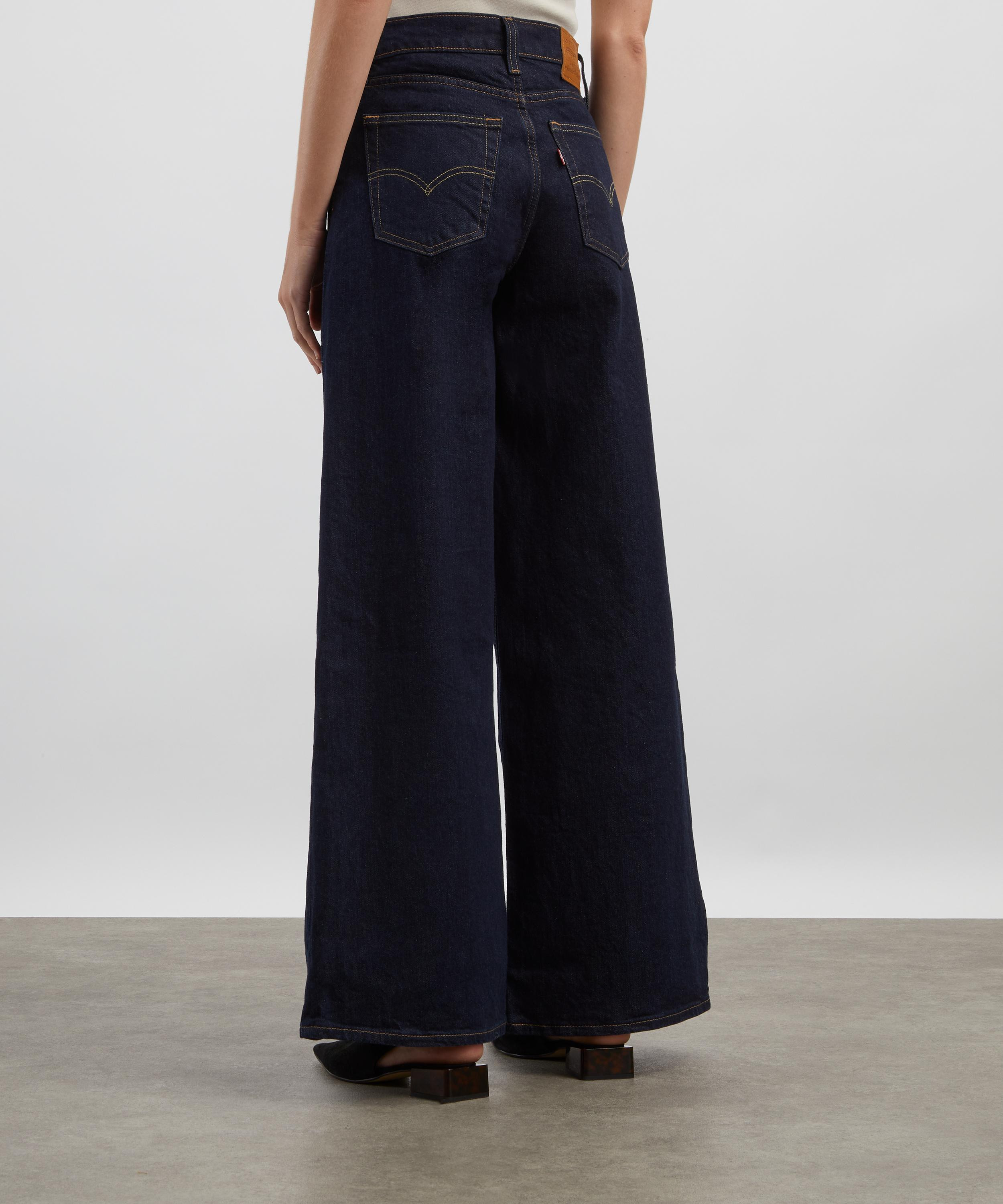 728 High Rise Wide-Leg Jeans in Retro Rinse - 4
