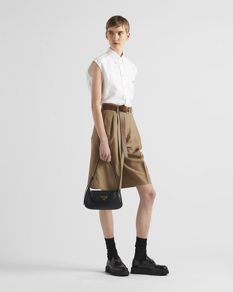 Prada Embroidered Oxford cotton shirt outlook