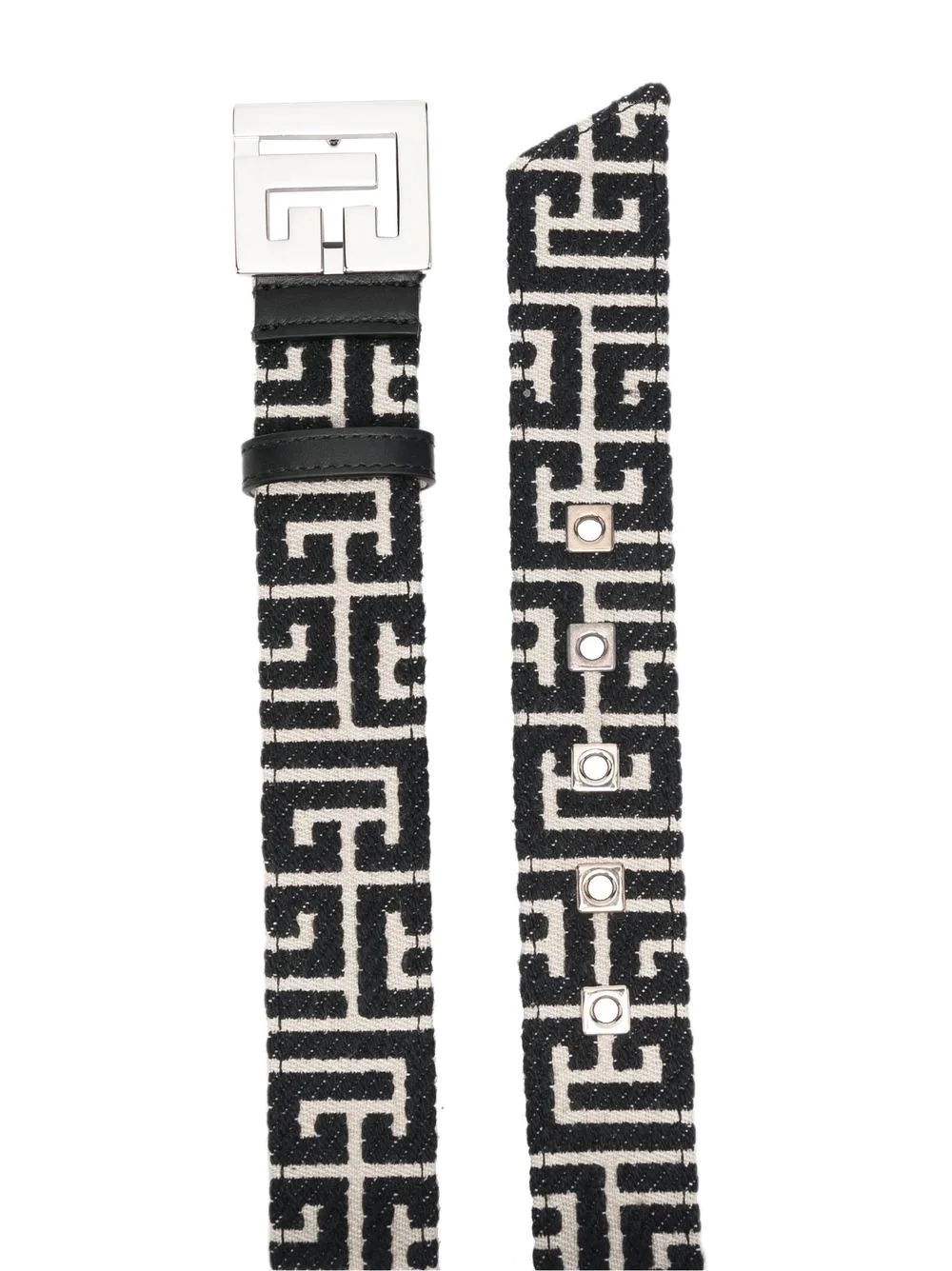 monogram logo-buckle belt - 2