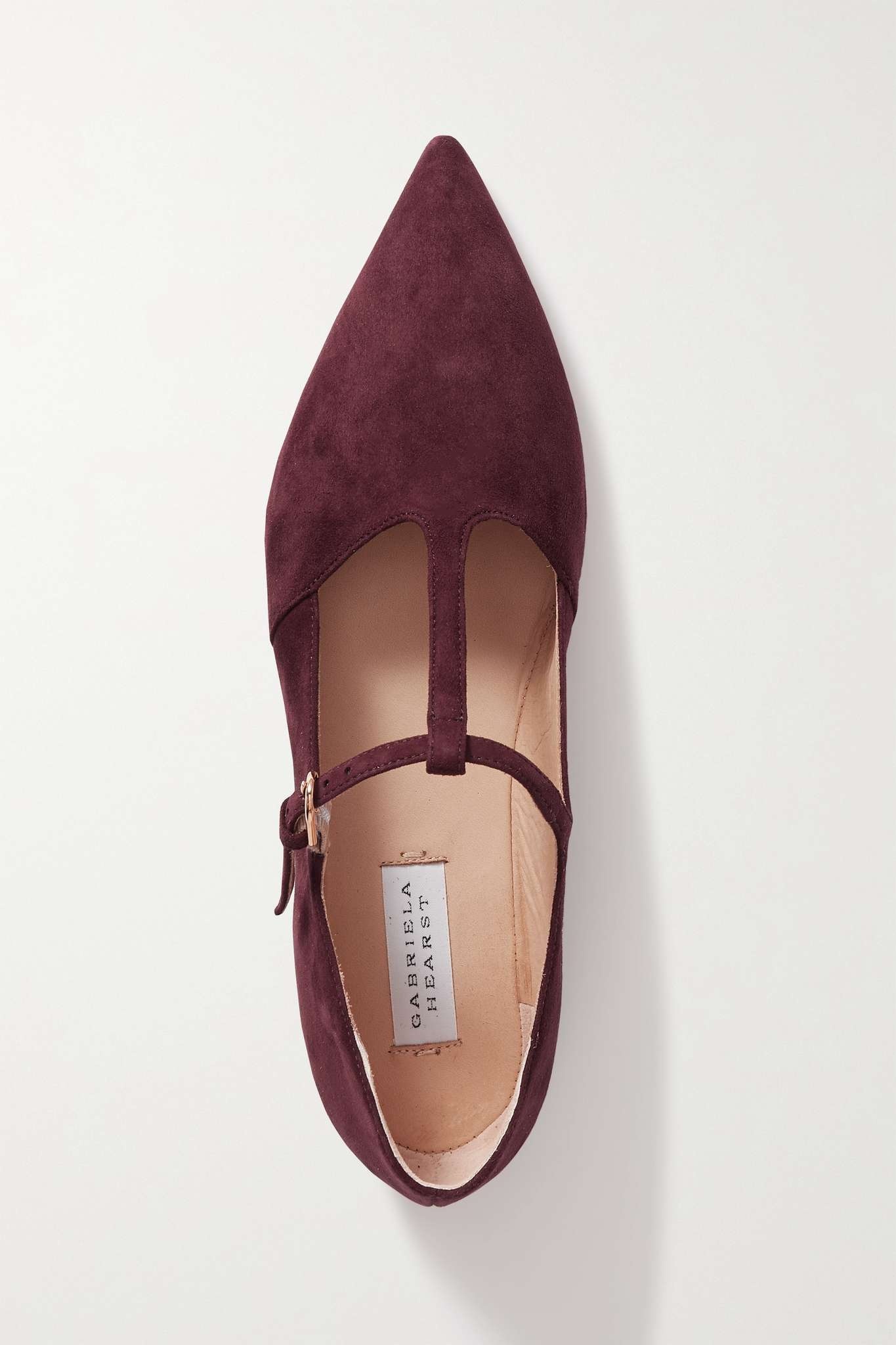 Lola suede point-toe flats - 5