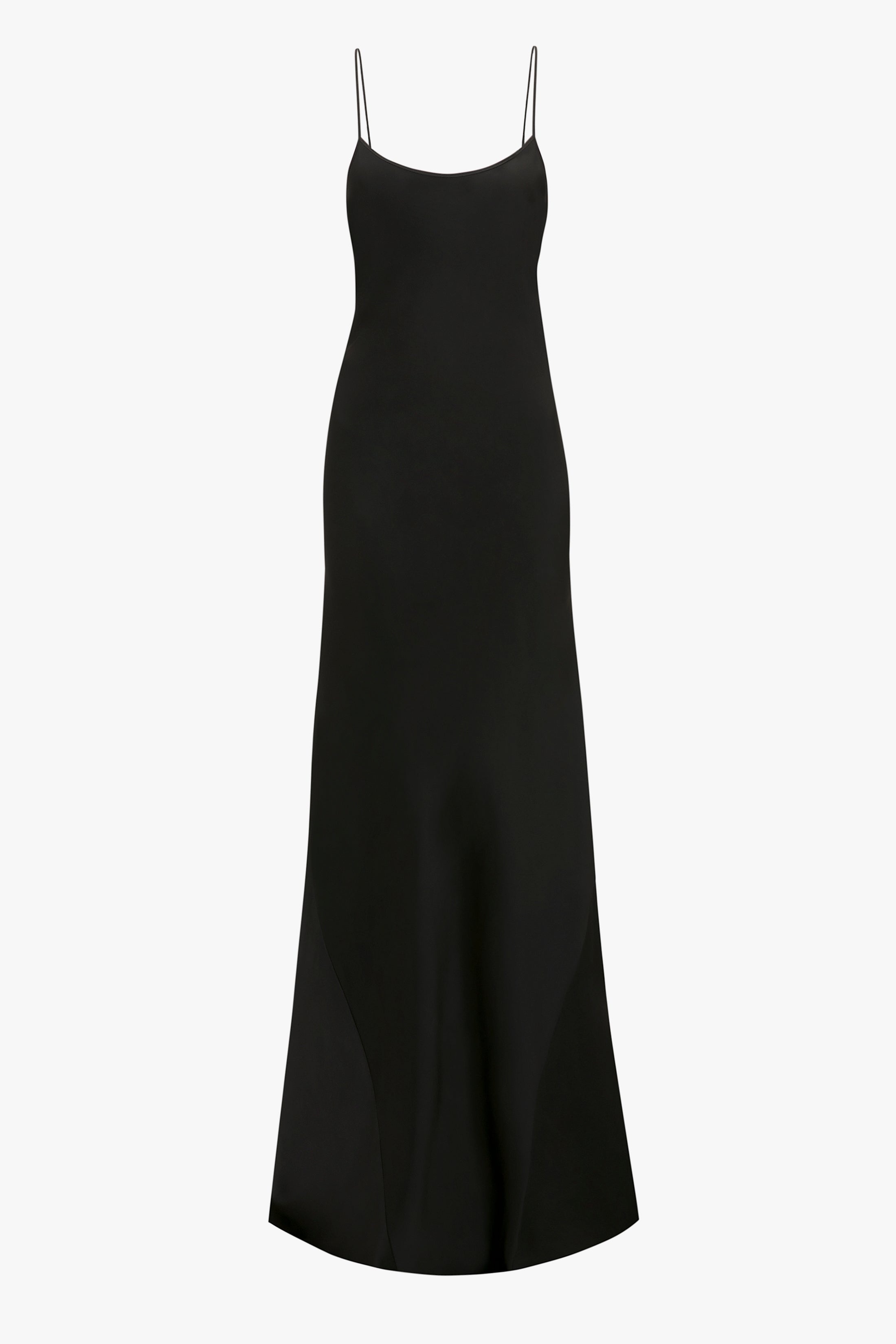 Floor-Length Cami Dress In Black - 1